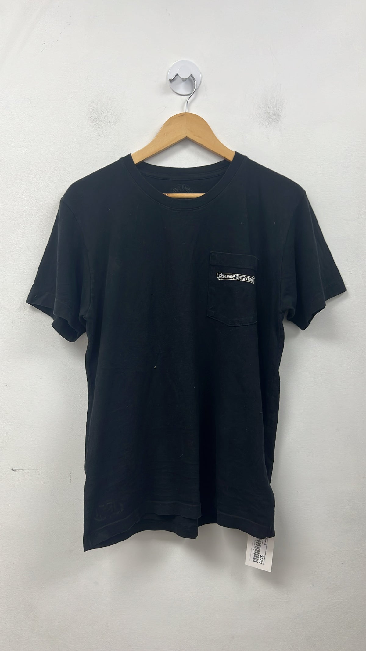 Chrome Hearts Black White Shoulder Logo Tee