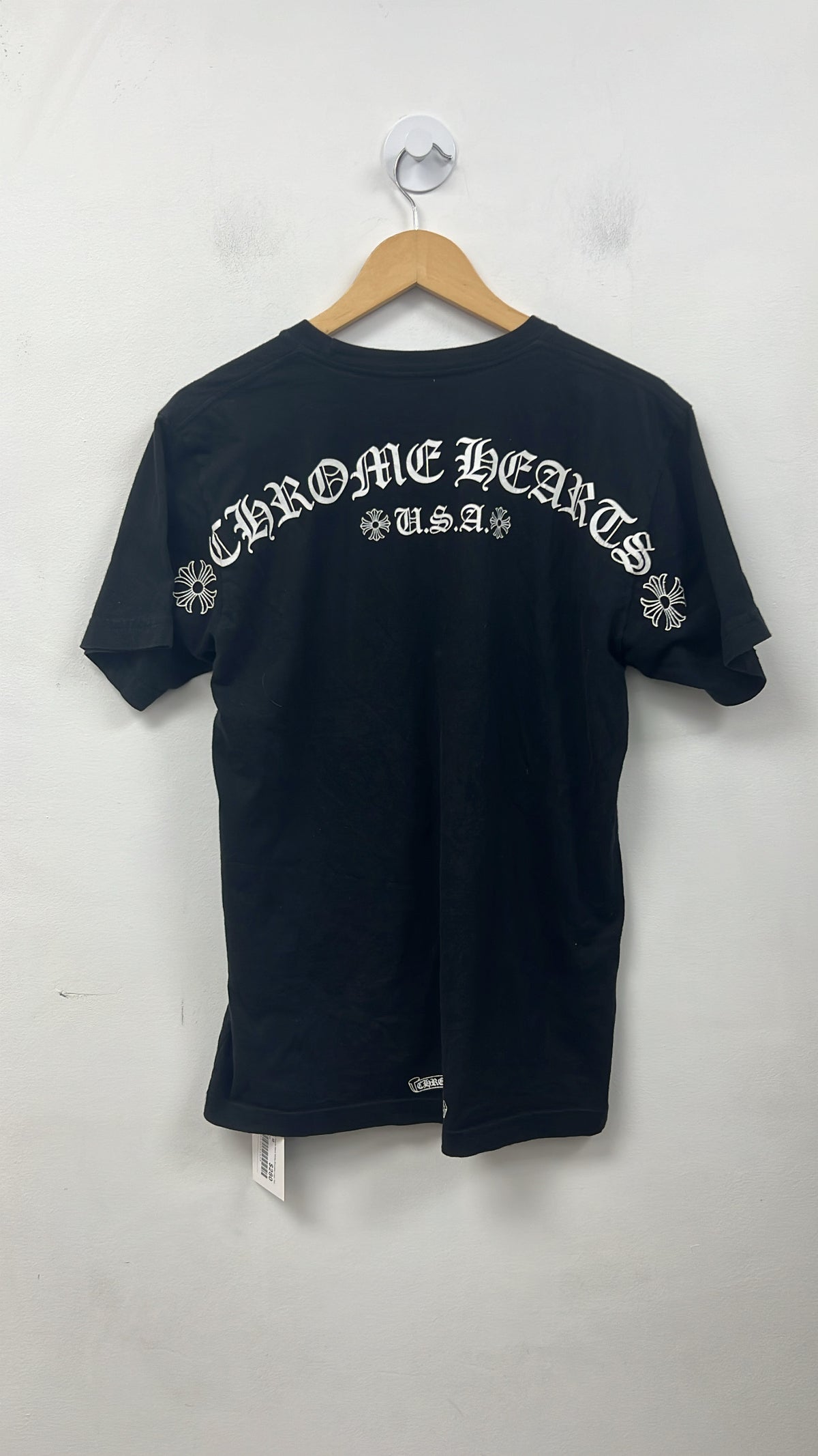 Chrome Hearts Black White Shoulder Logo Tee