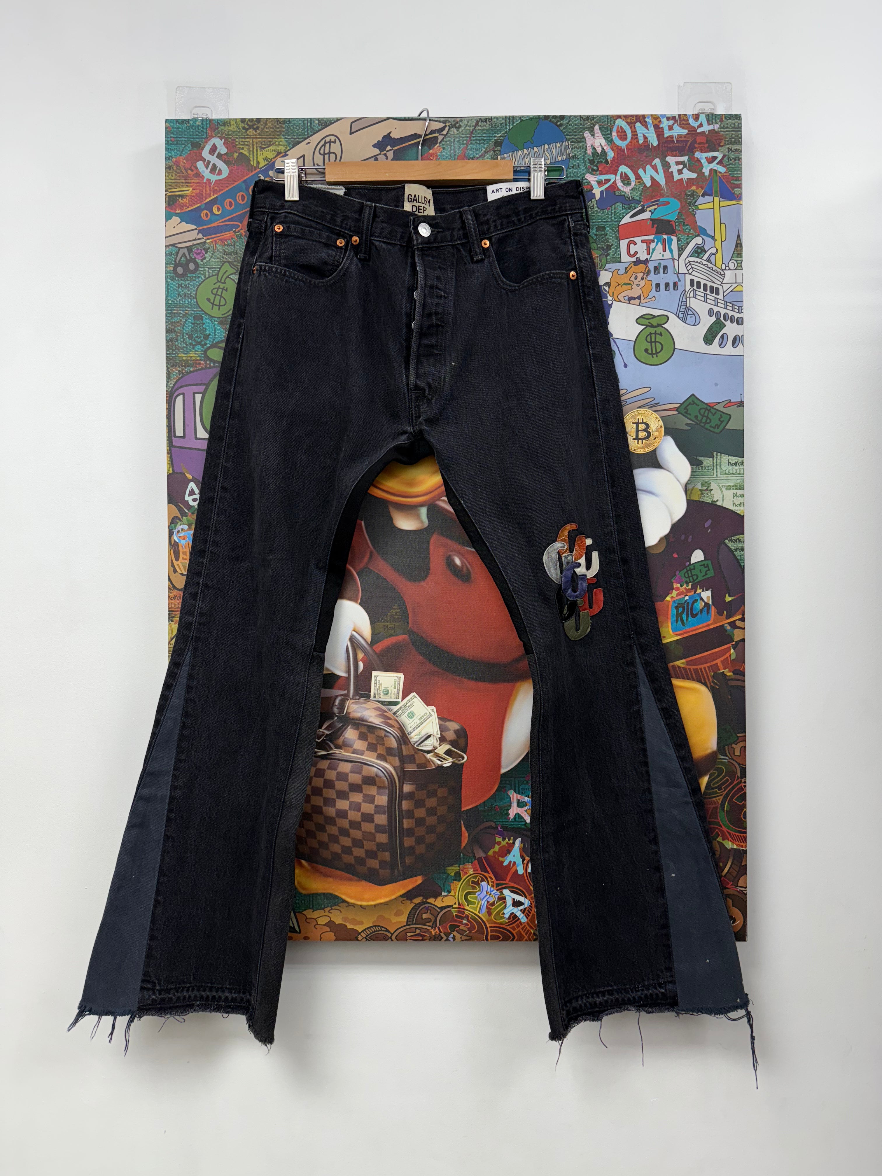 Gallery Dept Black G-Patch Flared Jeans