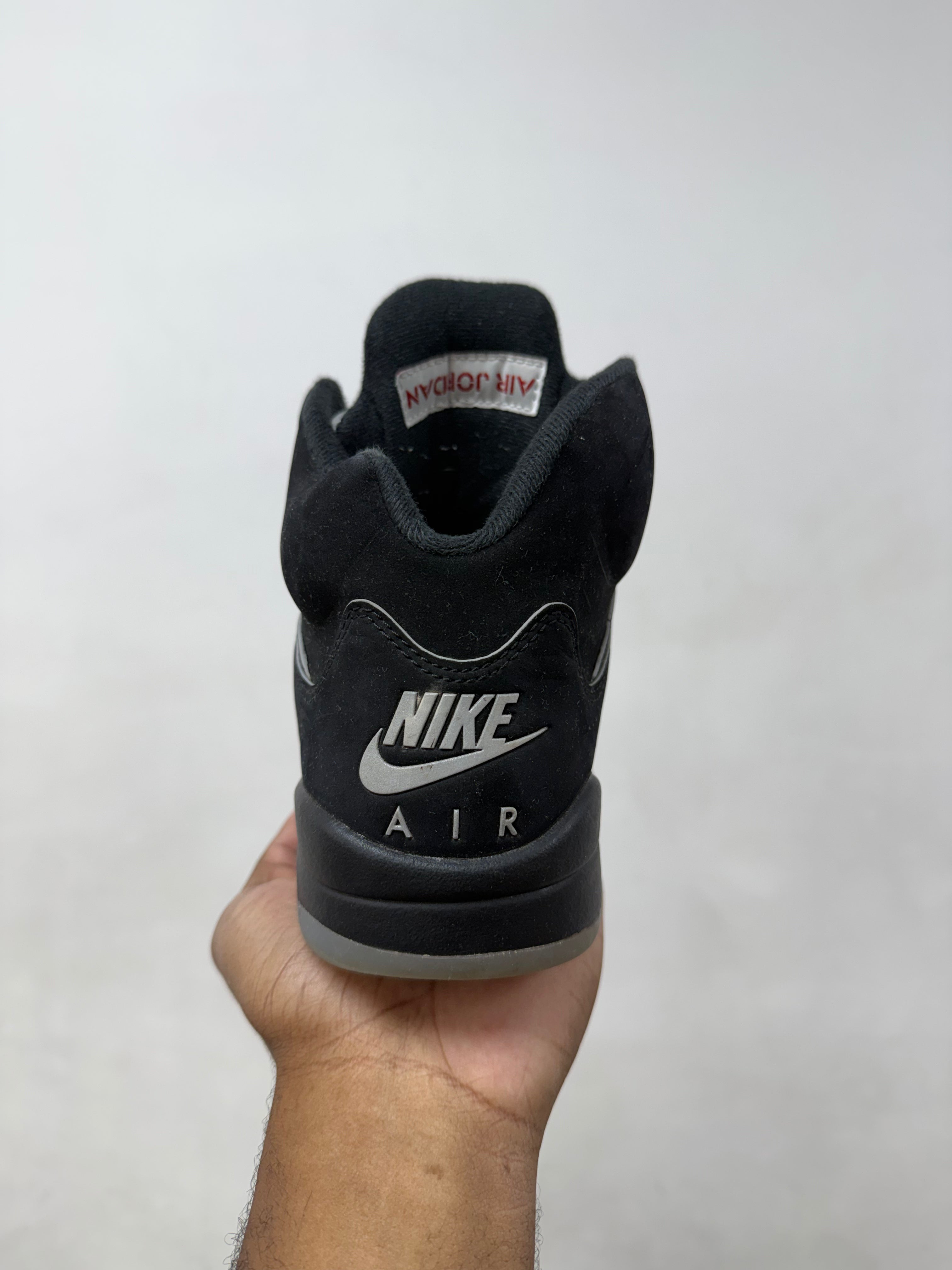 Jordan 5 Black Metallic Sneakers