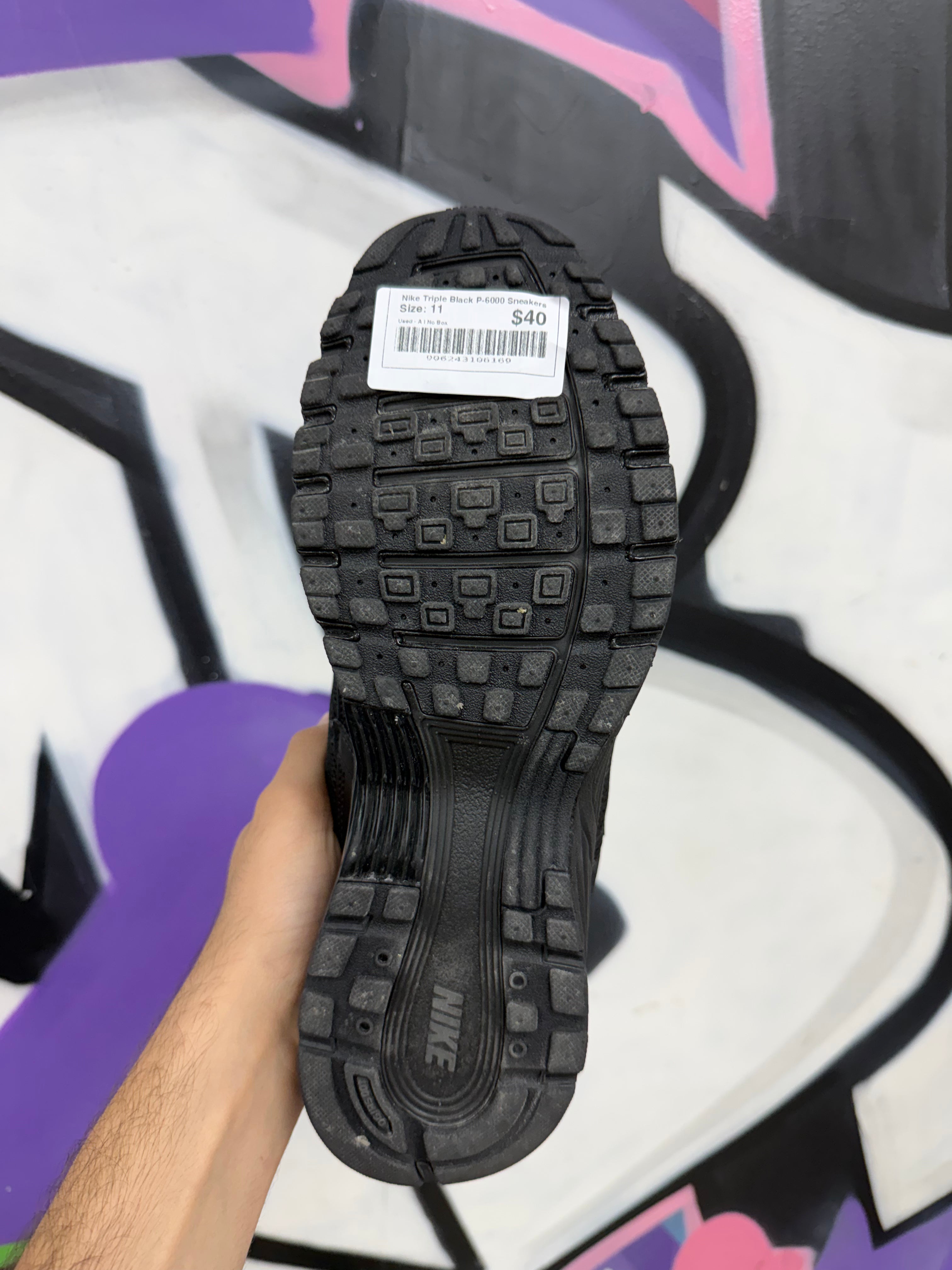 Nike Triple Black P-6000 Sneakers