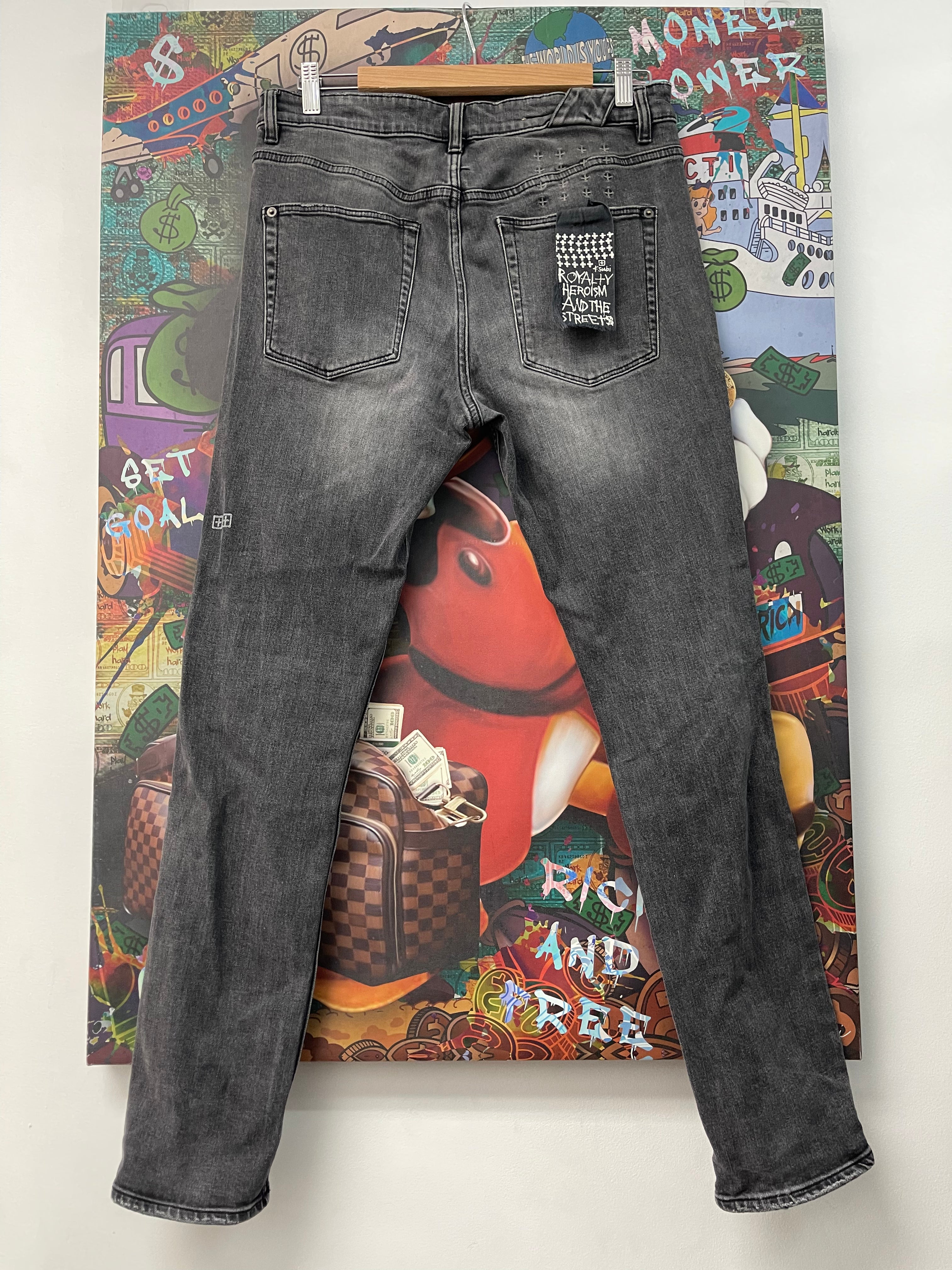 Ksubi Black Wash Plain Jeans