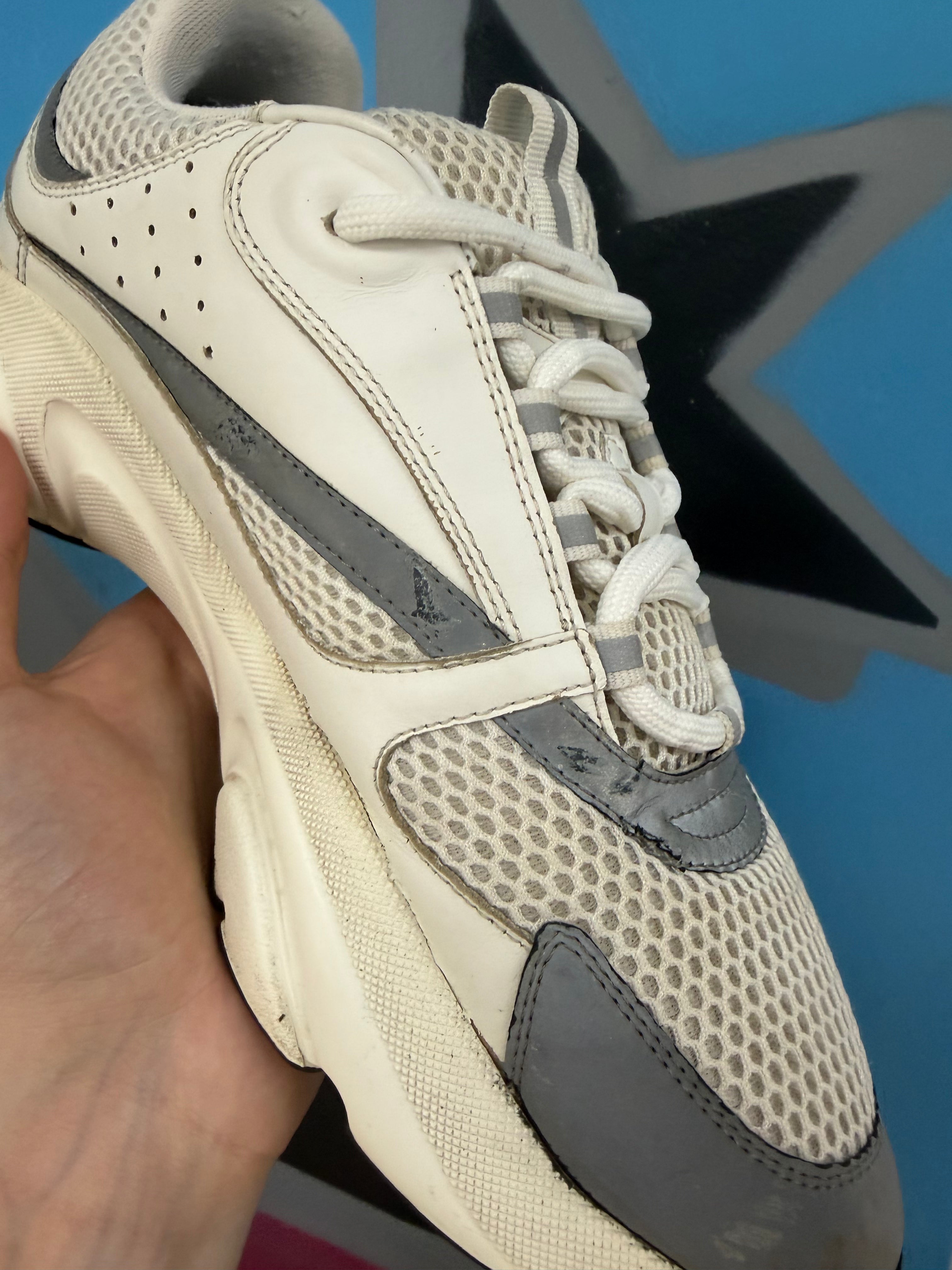 Dior White Silver B22 Sneakers