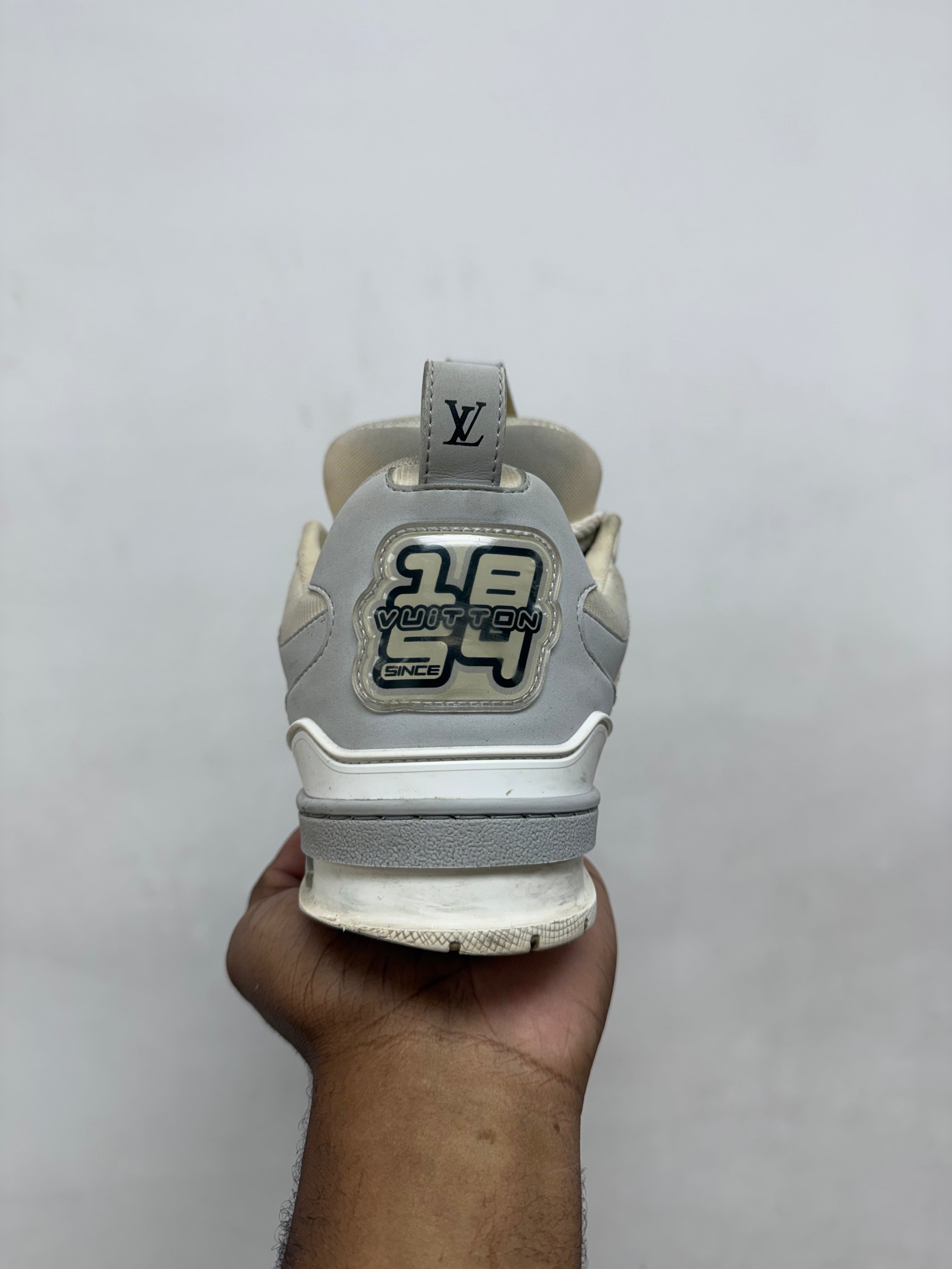 Louis Vuitton White Grey Skate Sneakers