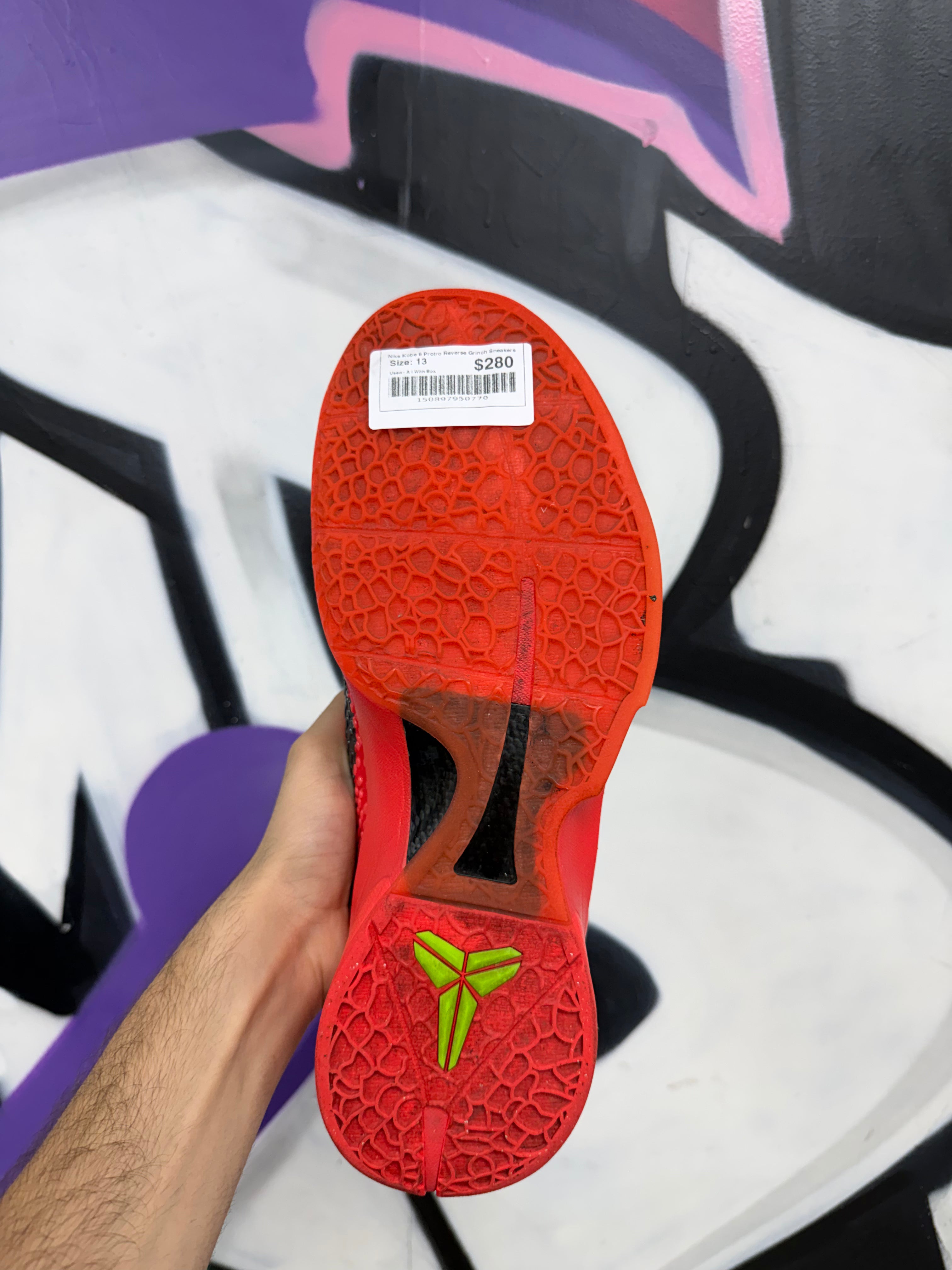 Nike Kobe 6 Protro Reverse Grinch Sneakers
