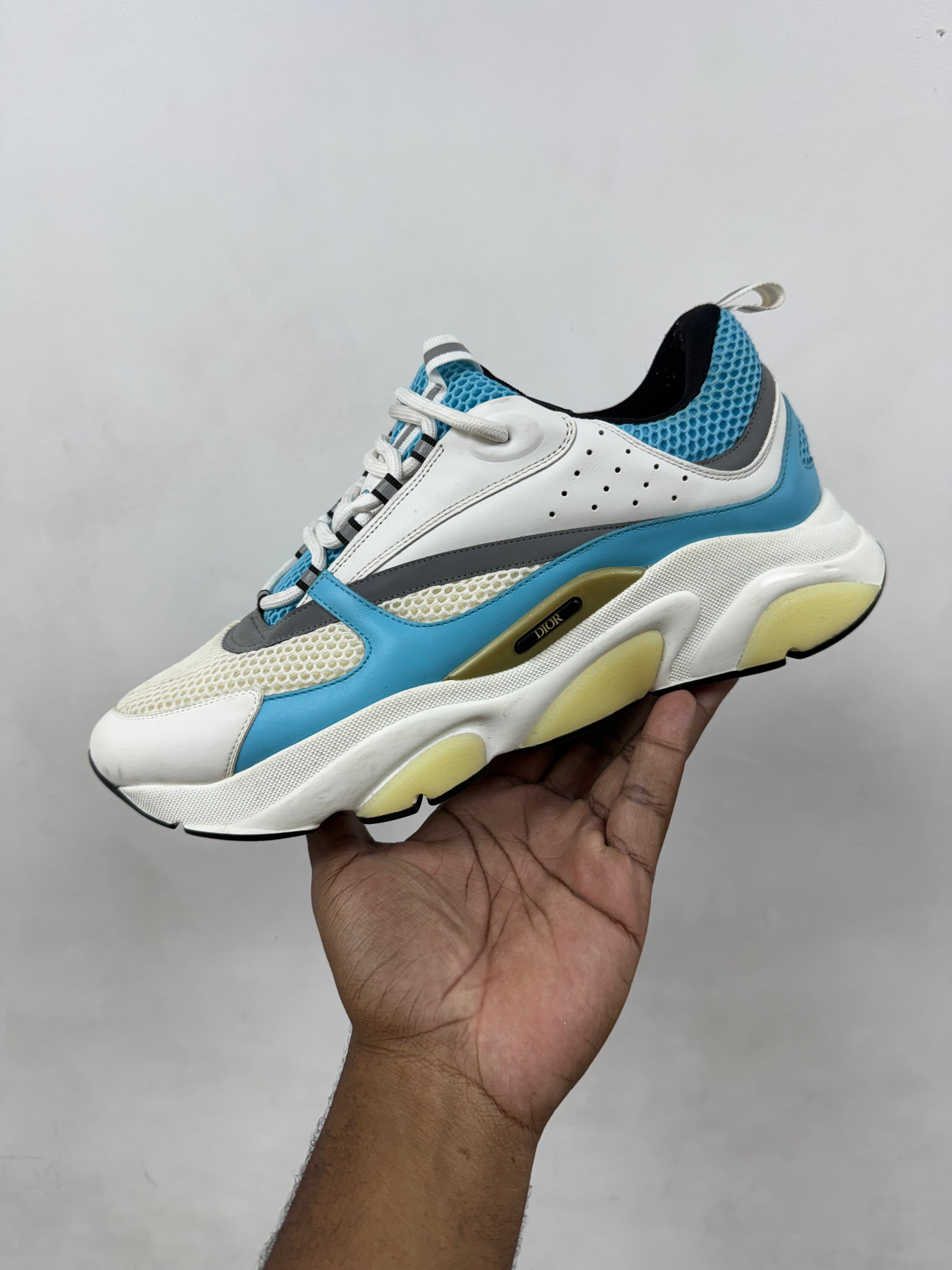 Dior B22 Baby Blue White Sneakers