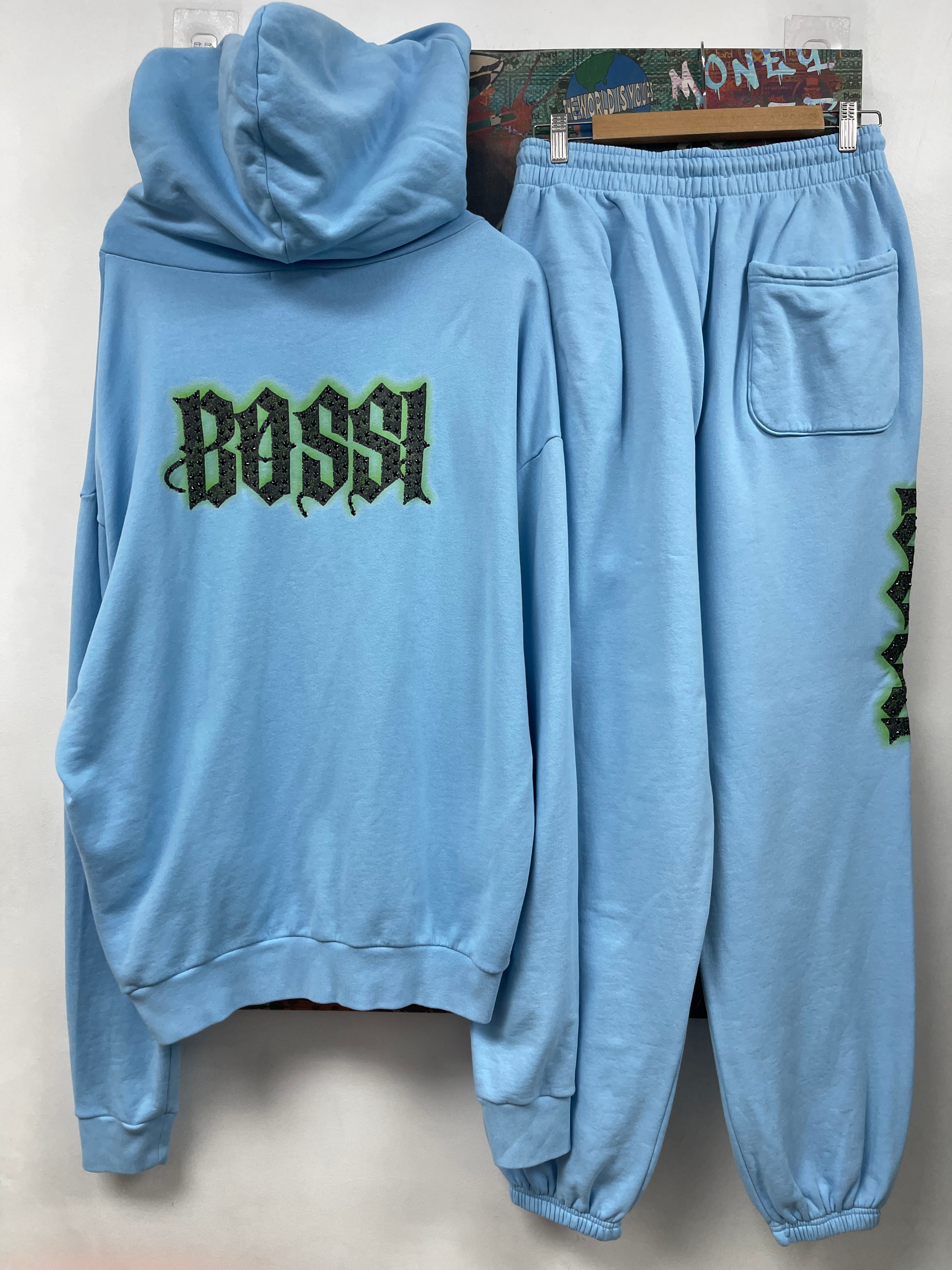 Bossi Baby Blue Skull Sweatsuit