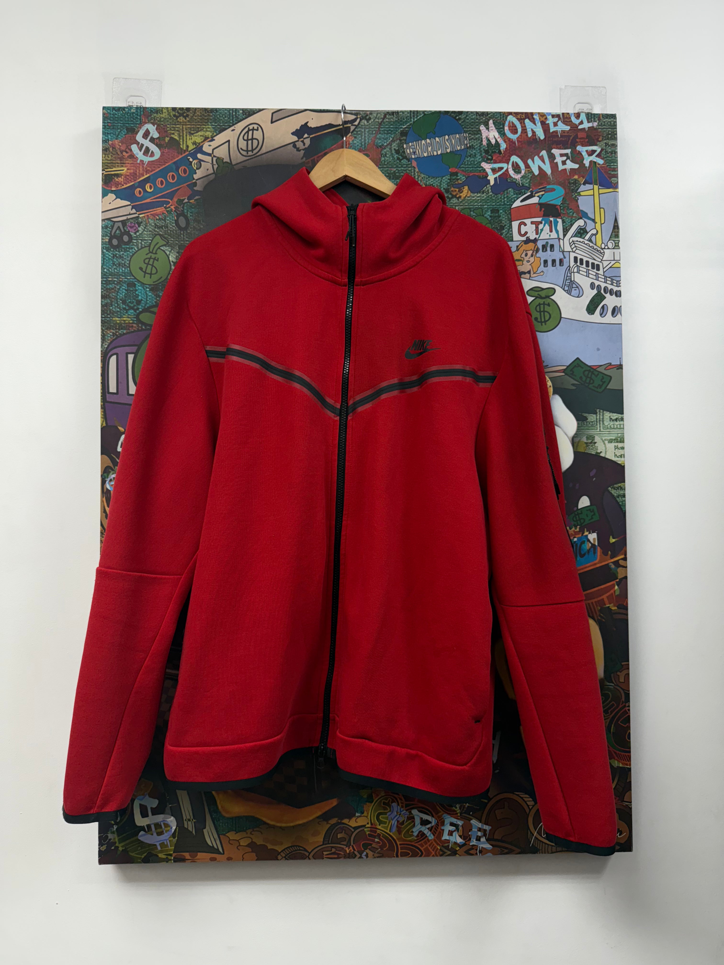 Nike Red Tech Zip Up