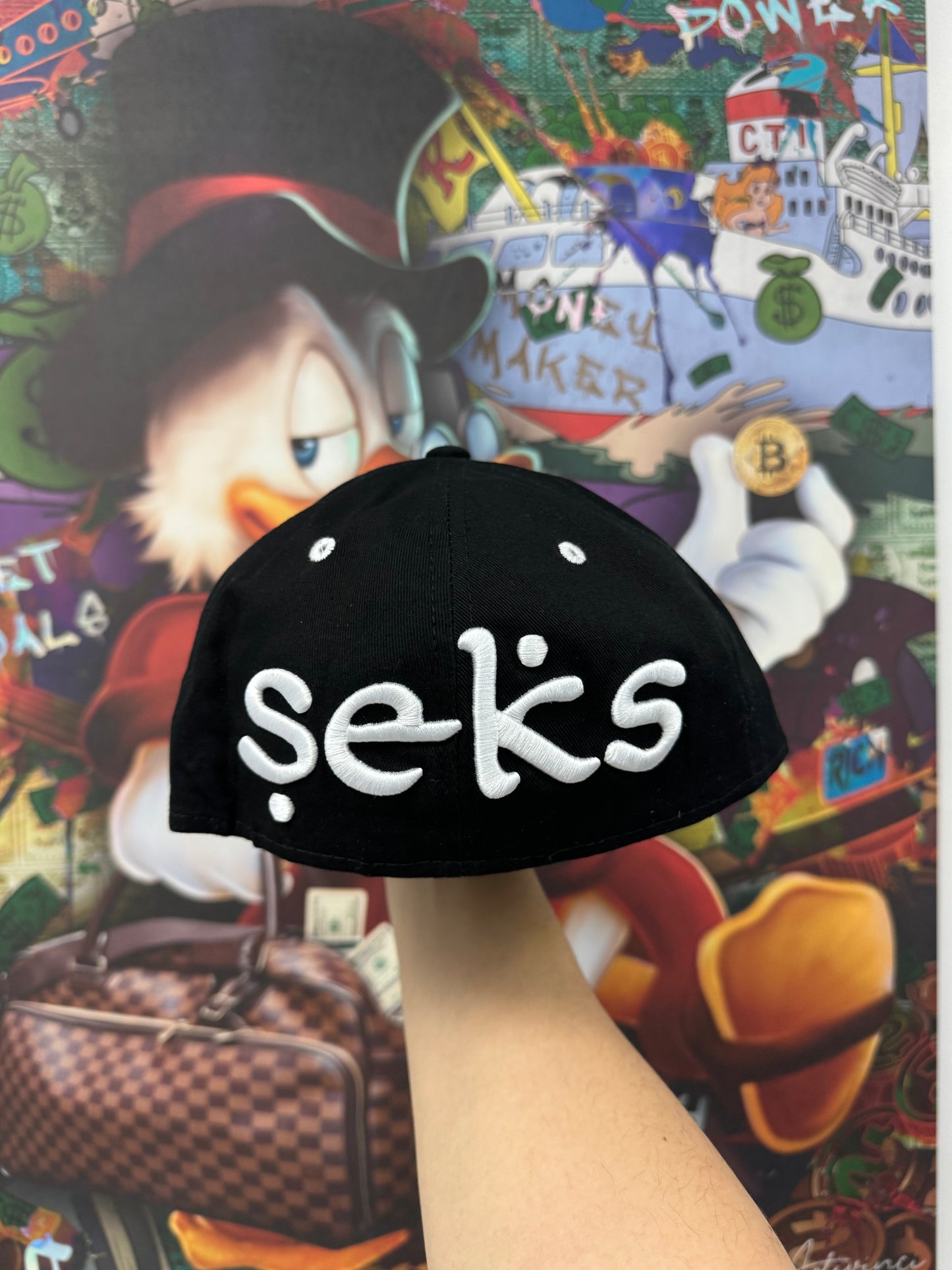 Seks Fitted Black White New 7 5-8 N/A