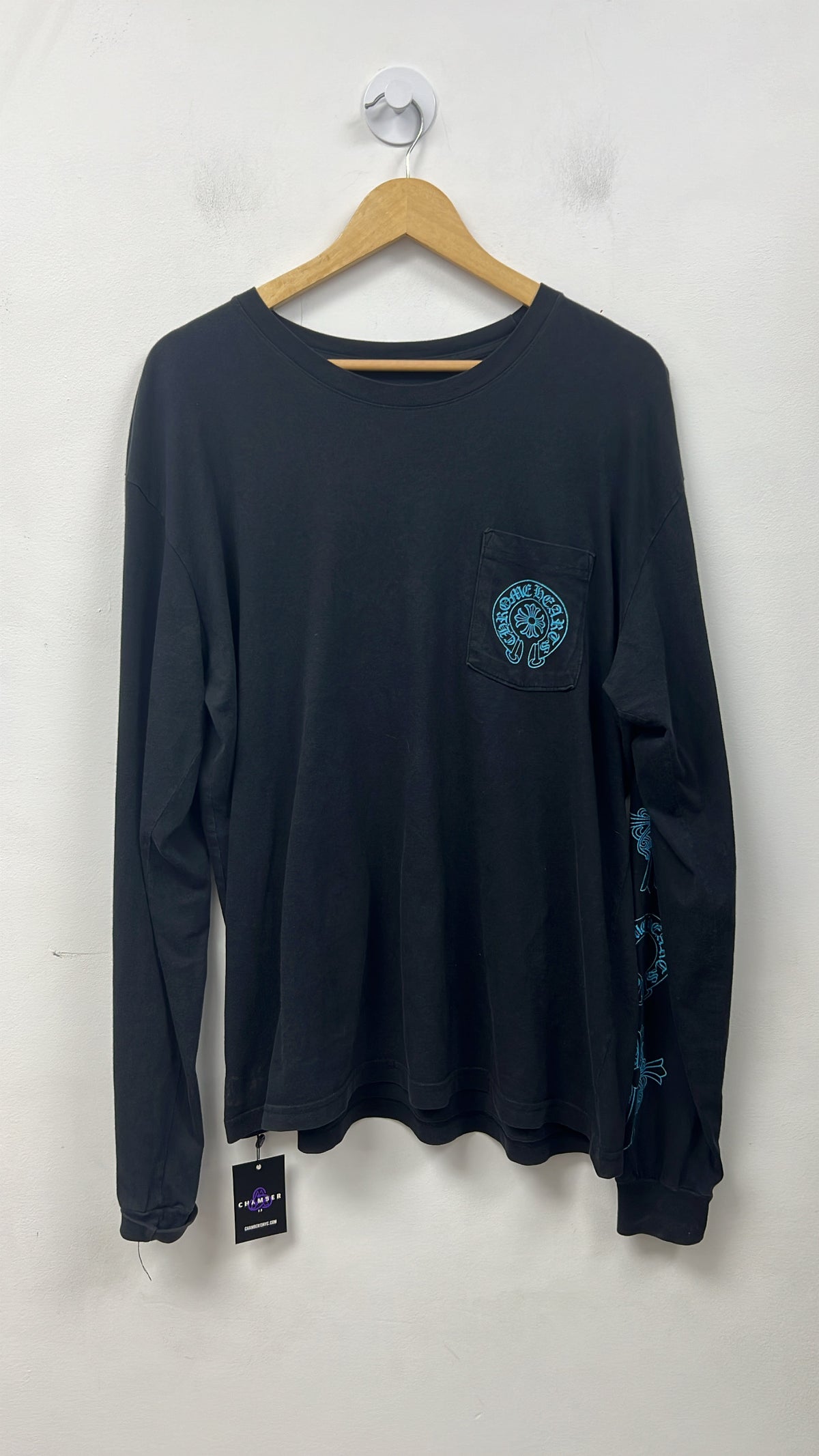 Chrome Hearts Black Blue Cemetry LS Tee