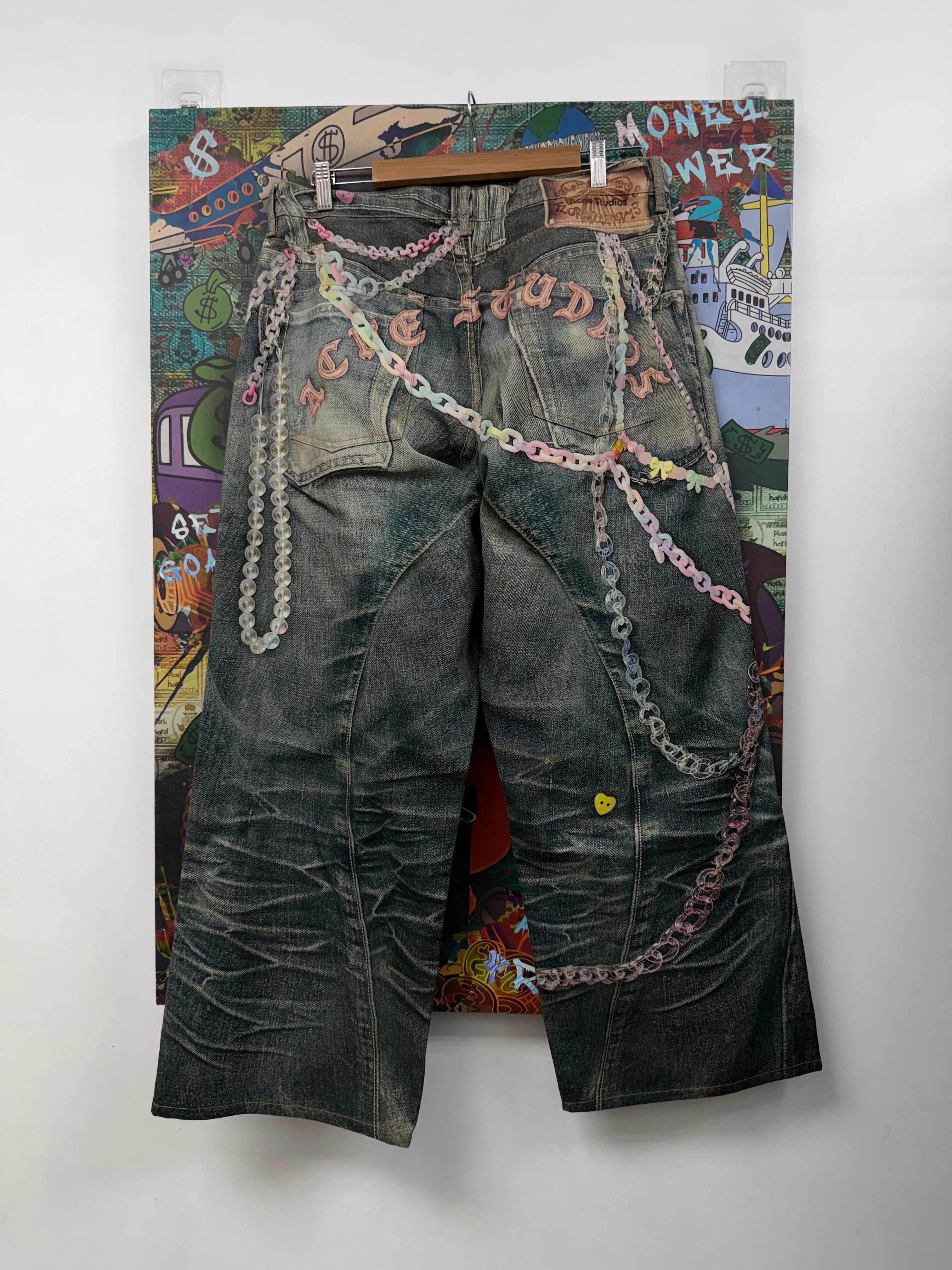 Acne Studios Lighy Wash Pink Tromp L'oeil 1981 (52) Jeans