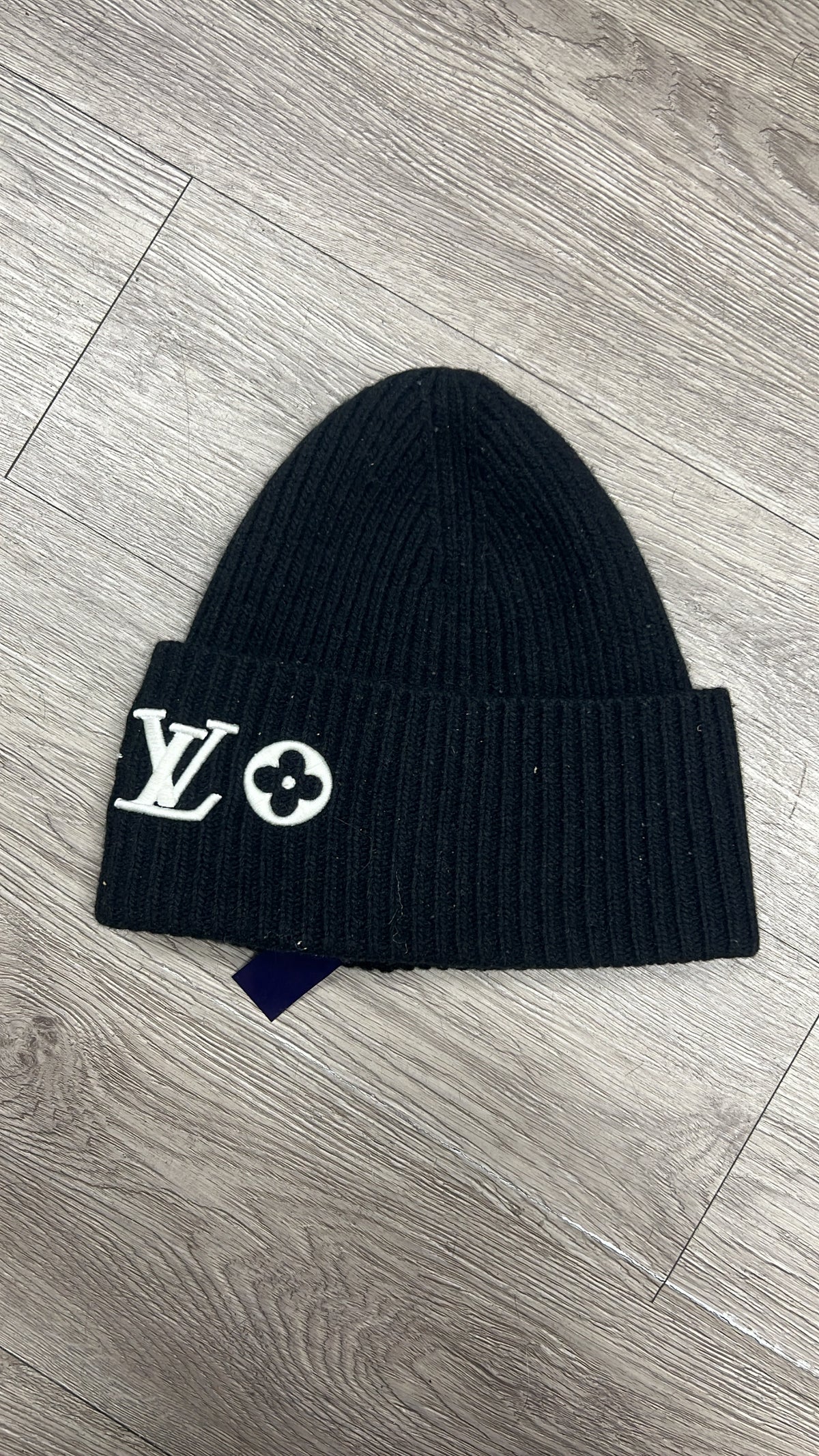 Louis Vuitton Black White Headline Beanie