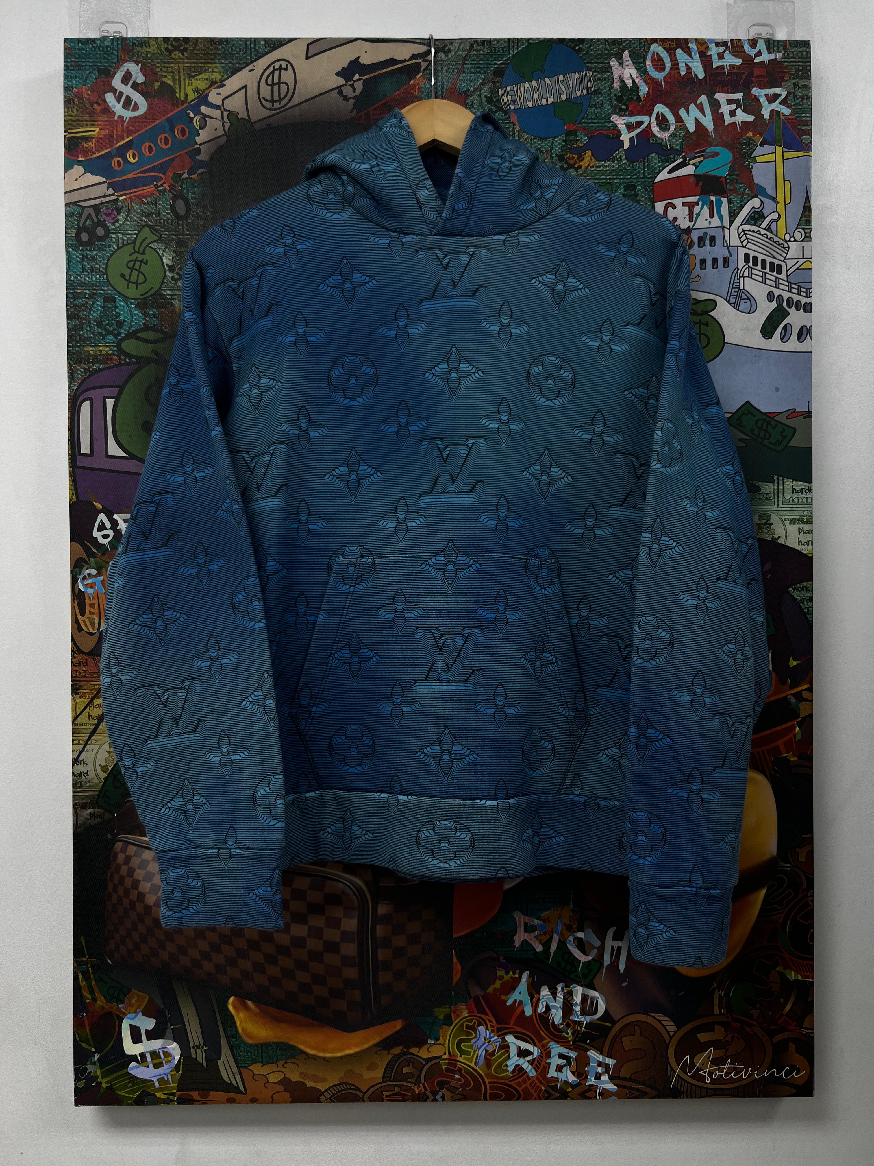 Louis Vuitton Blue Monogram 2054 Hoodie