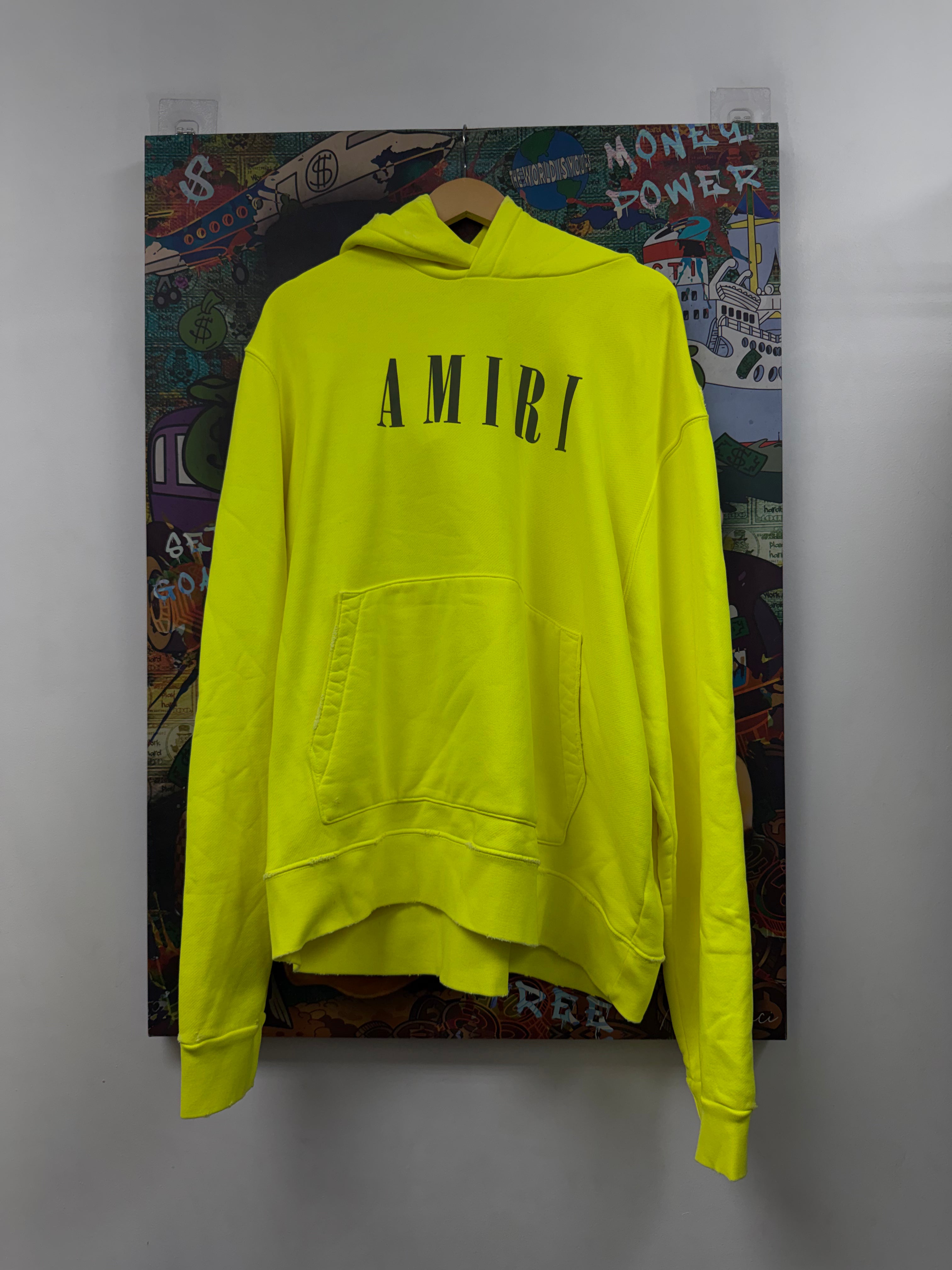 Amiri Neon Core Logo Hoodie