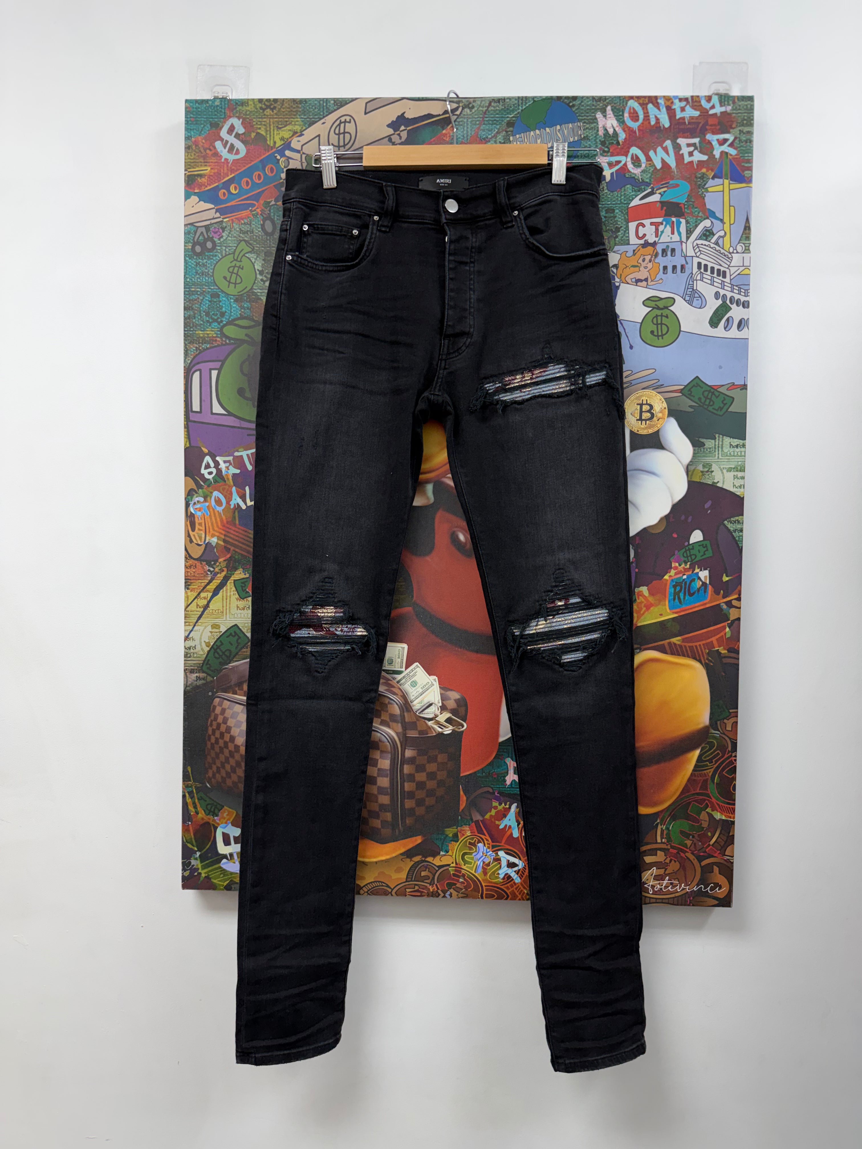 Amiri MX1 Black Wash Crane Jeans