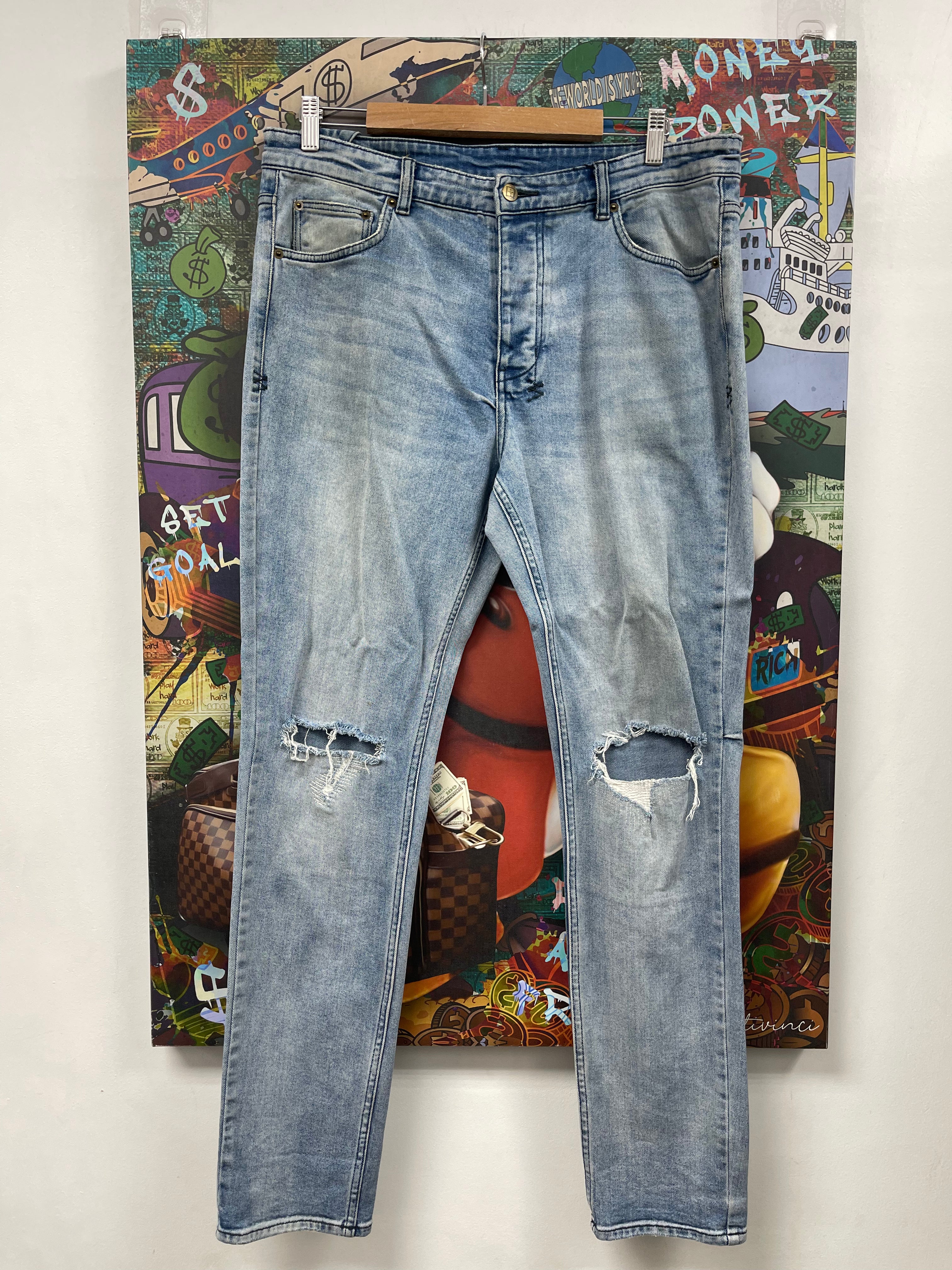 Ksubi Light Wash Ripped Jeans