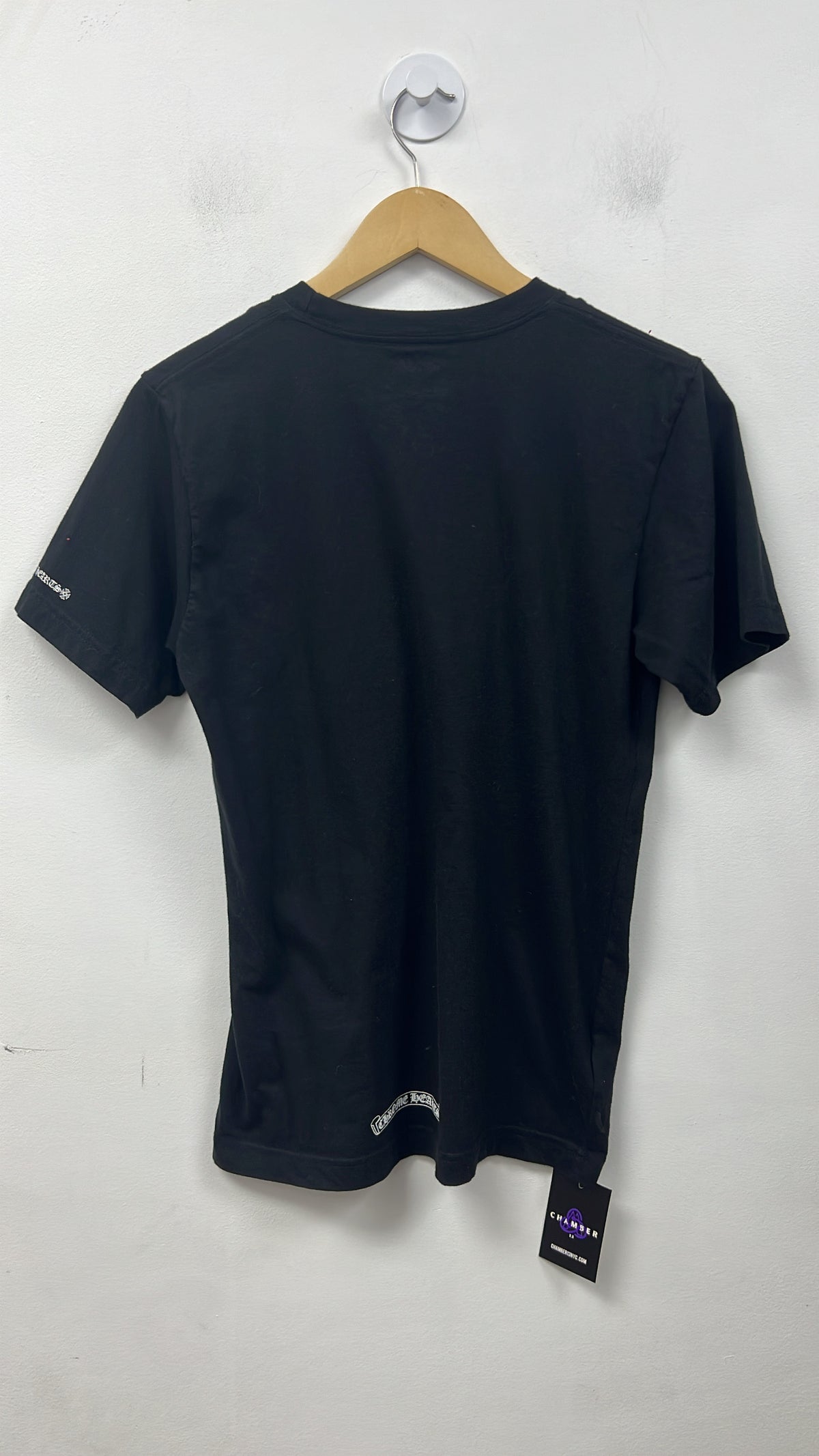 Chrome Hearts Black White Neck Logo Tee