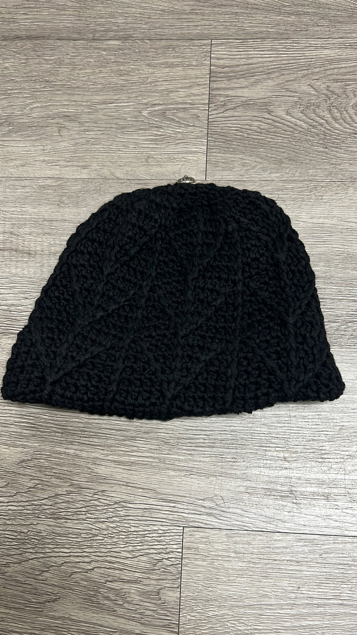 Chrome Hearts Black Patch Knitted Beanie
