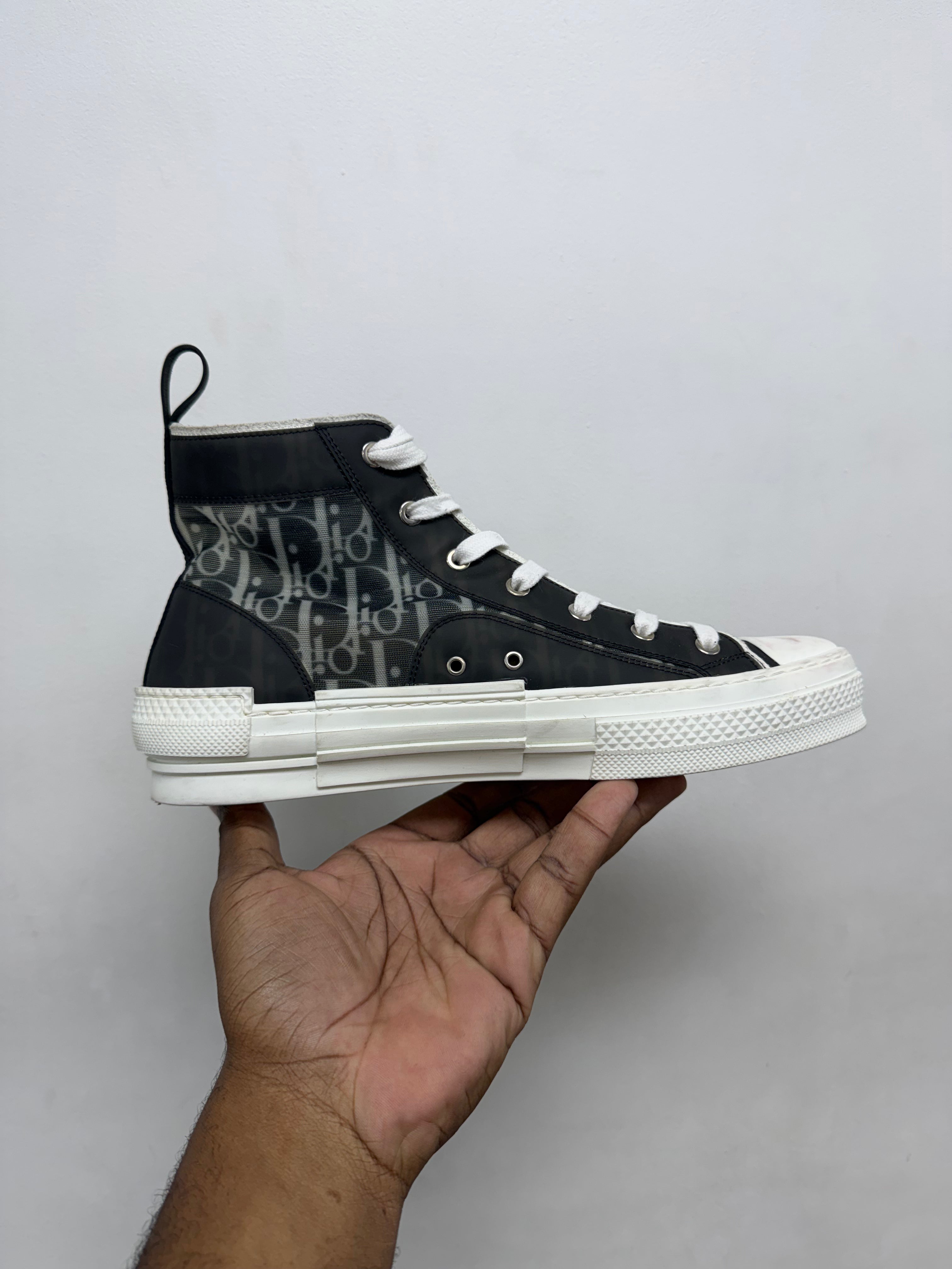 Dior B23 Black White Oblique Sneakers