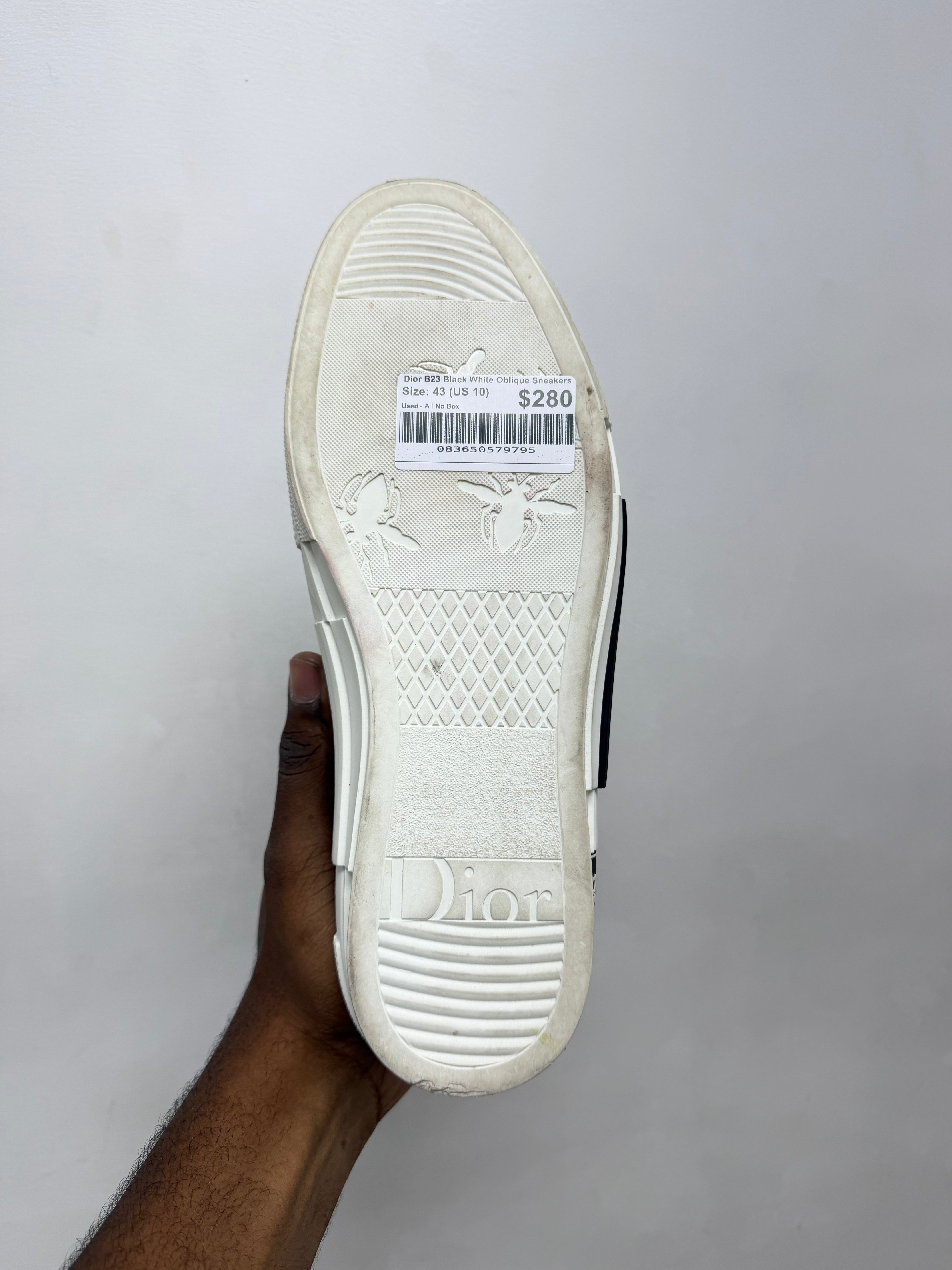 Dior B23 Black White Oblique Sneakers