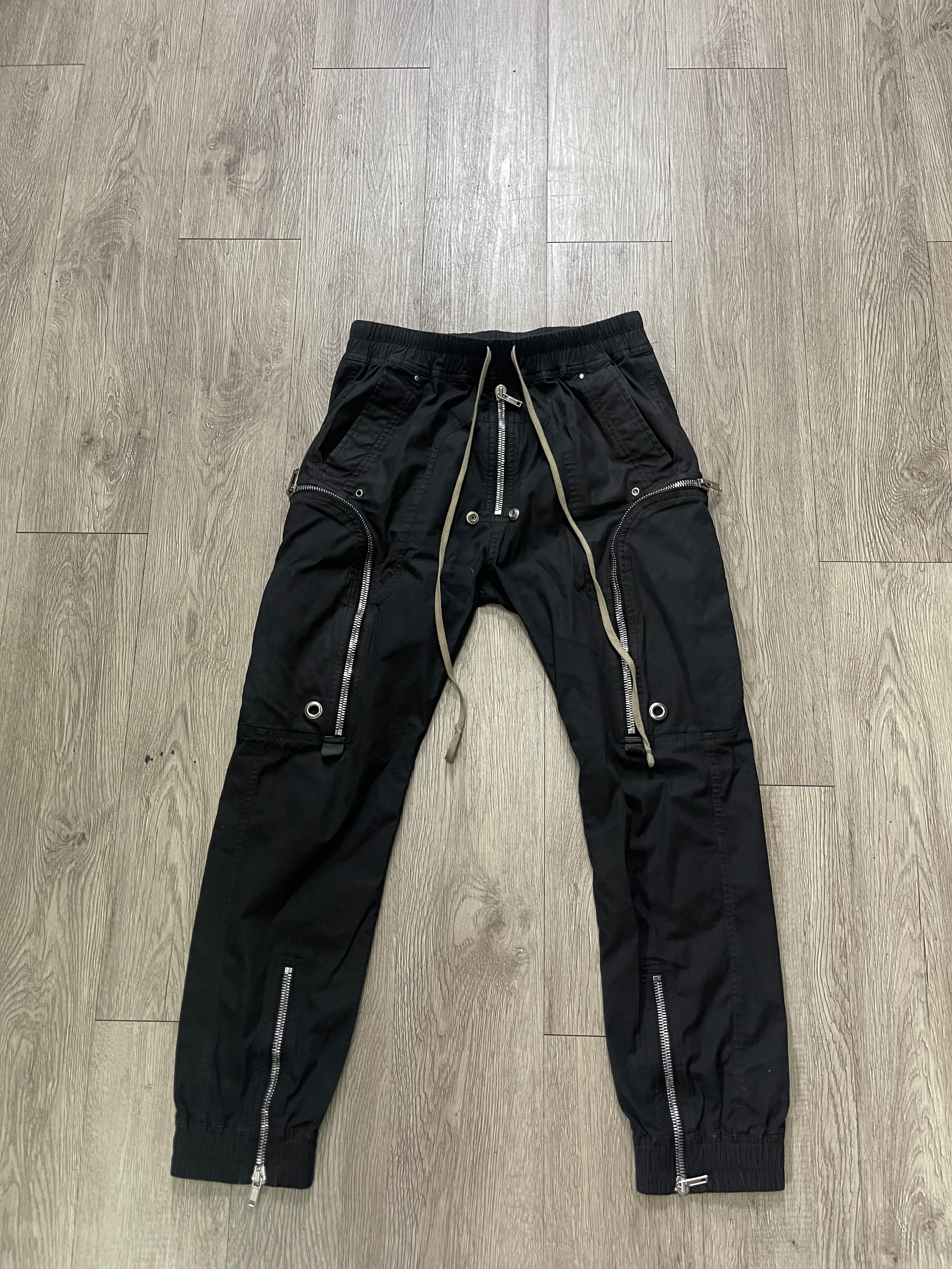 Rick Owens Black Bauhaus Cargo Pants