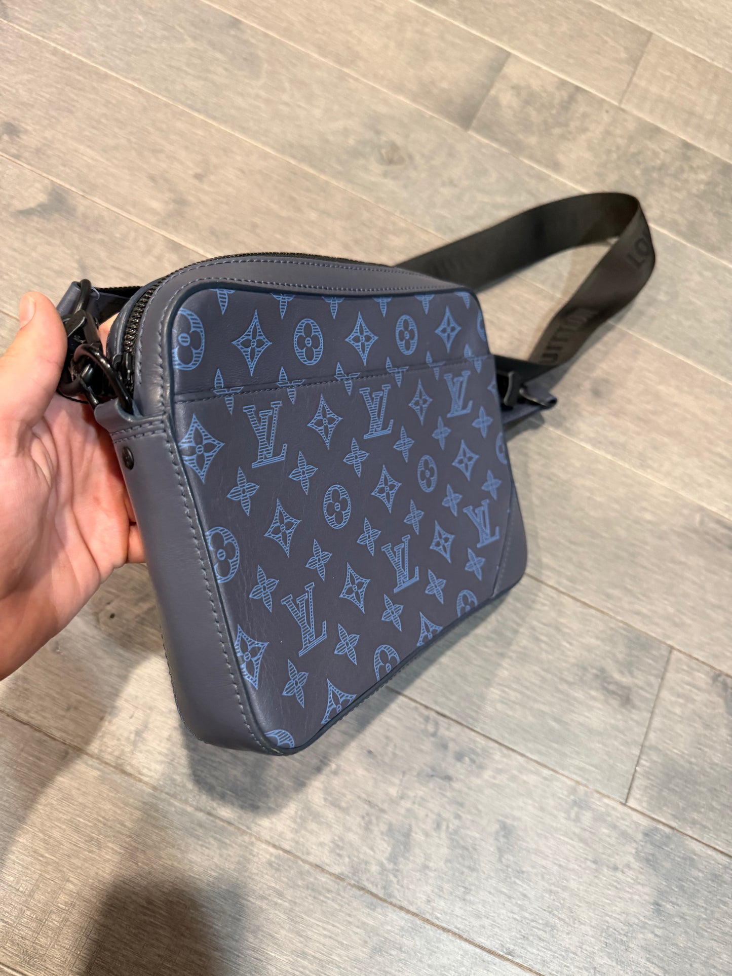 LV Blue Monogram Shoulder Bag Used OS N/A