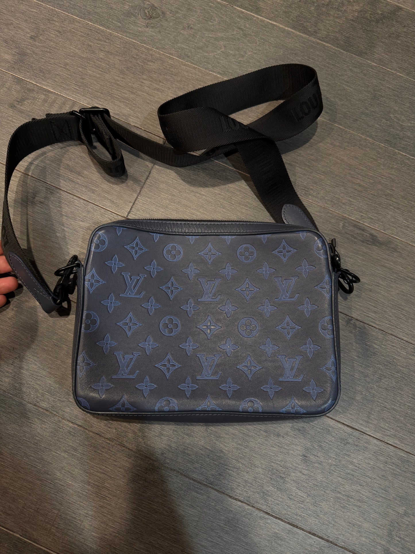 LV Blue Monogram Shoulder Bag Used OS N/A