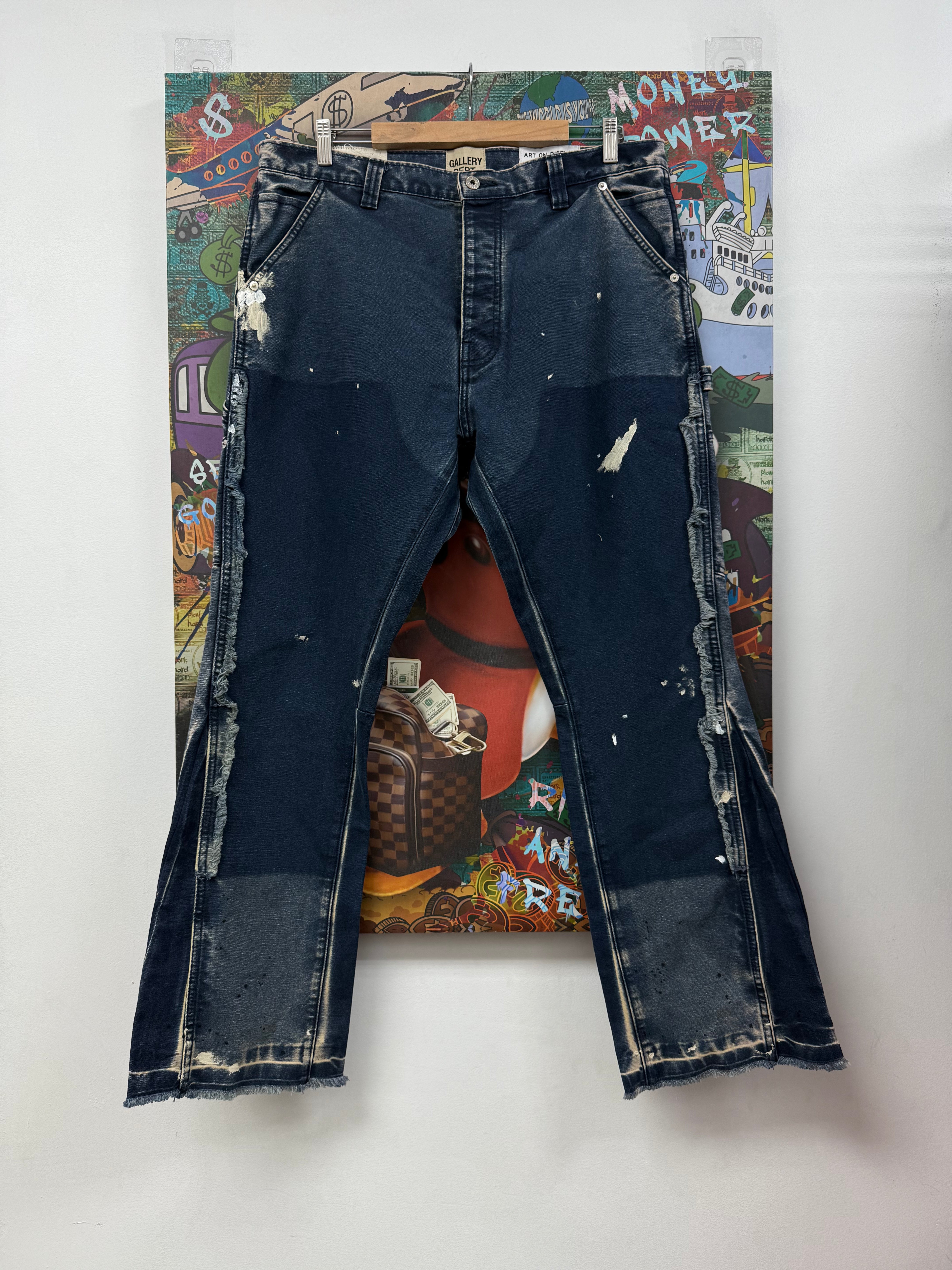 Gallery Dept. Navy Flared Jeans