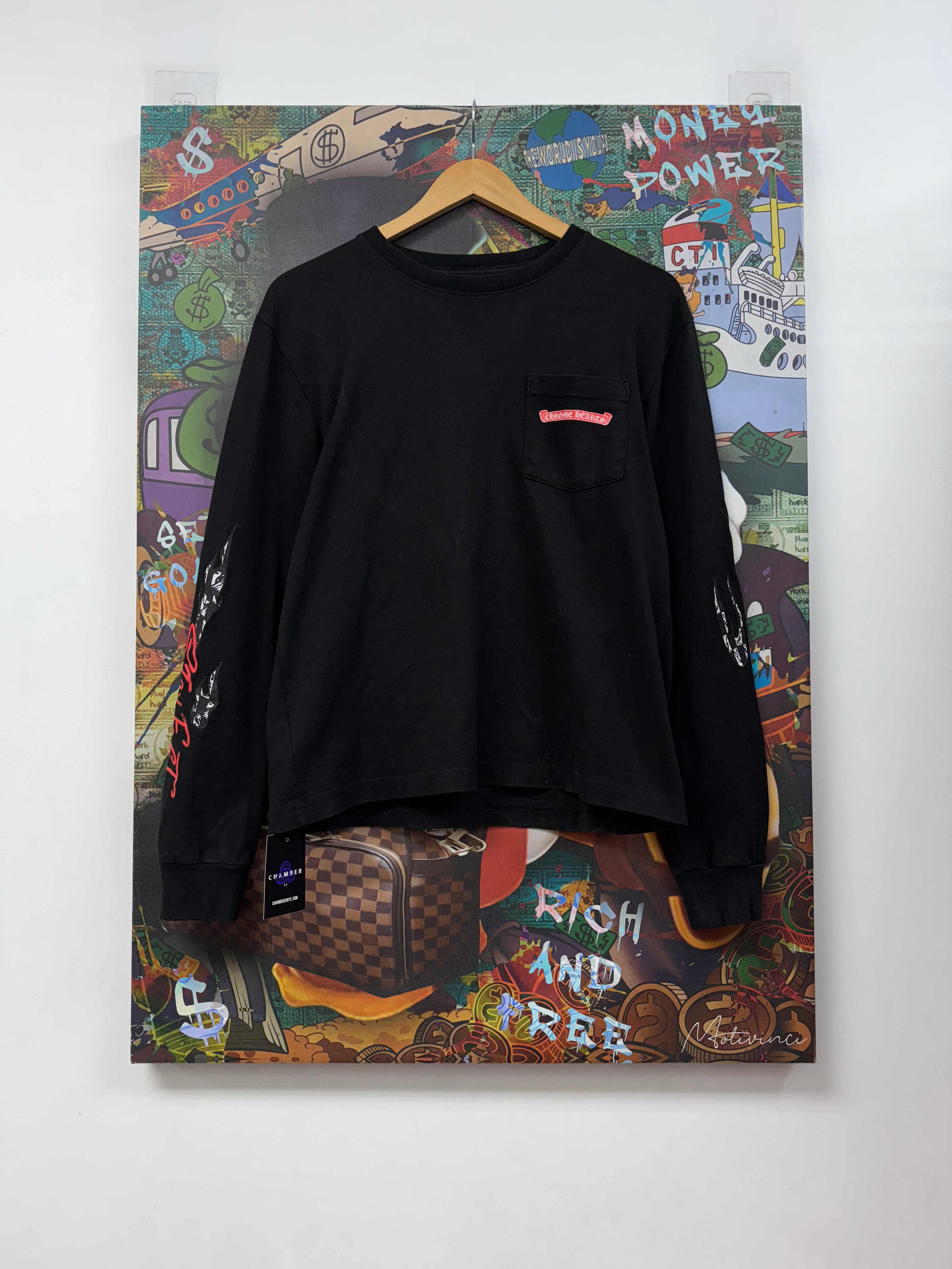 Chrome Hearts Black Matty Boy Stay Fast Long Sleeve