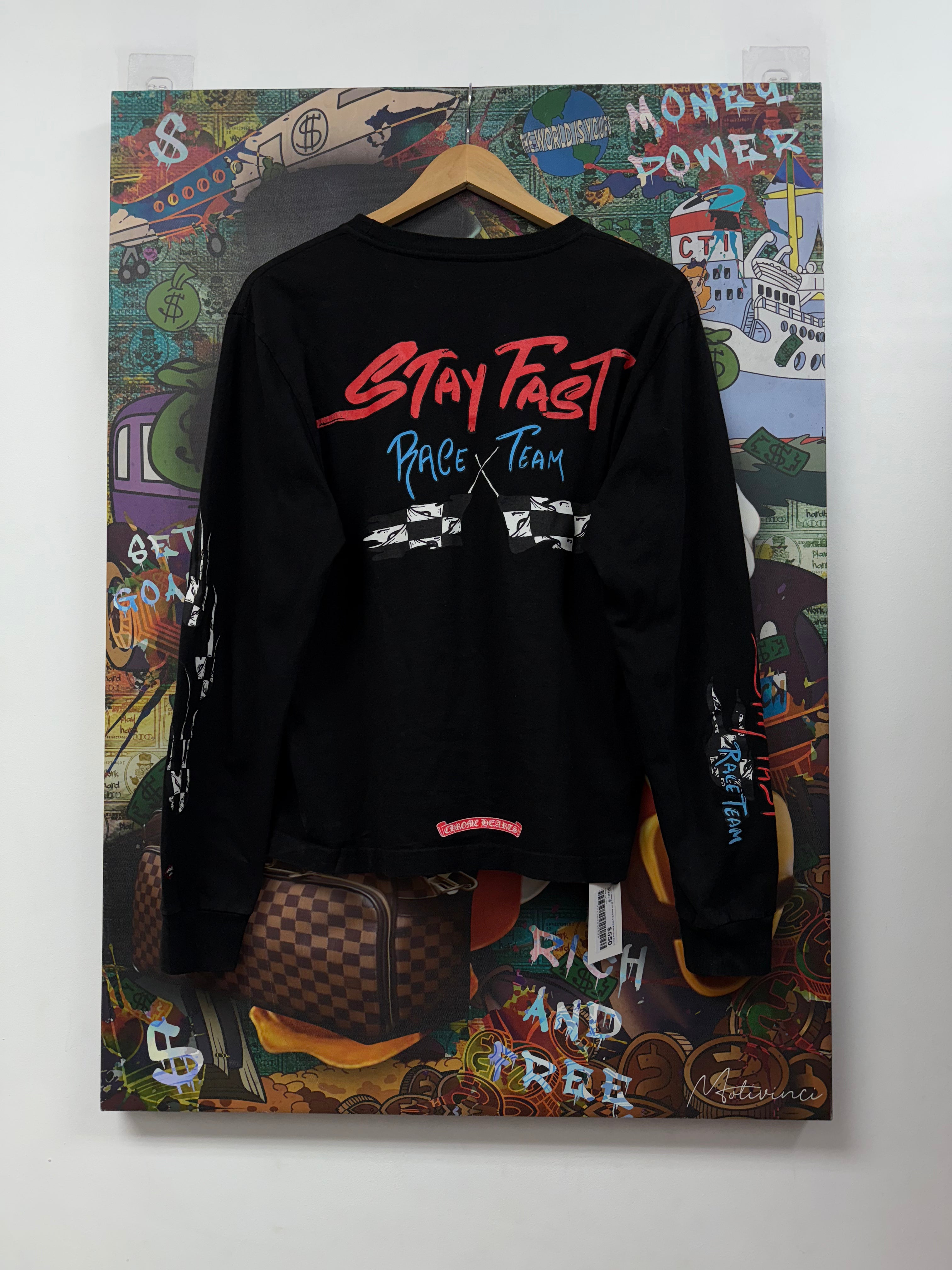 Chrome Hearts Black Matty Boy Stay Fast Long Sleeve