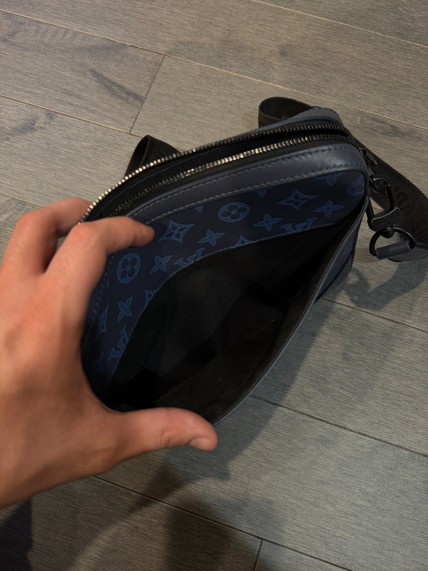 LV Blue Monogram Shoulder Bag Used OS N/A