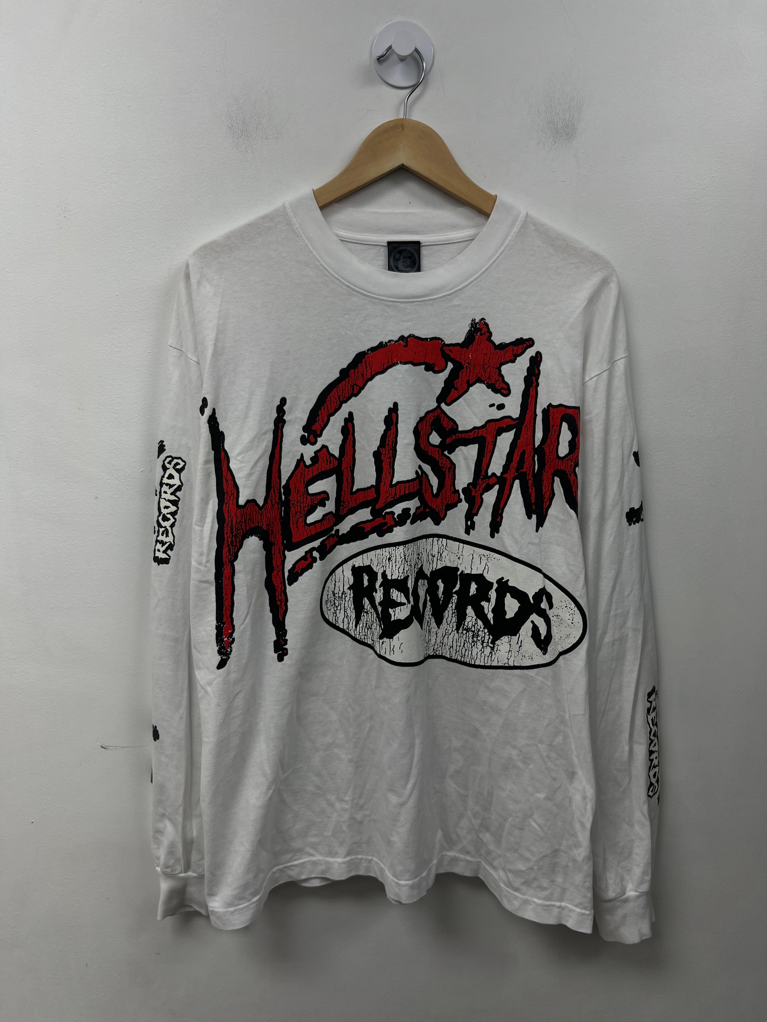 Hellstar White Records Long Sleeve