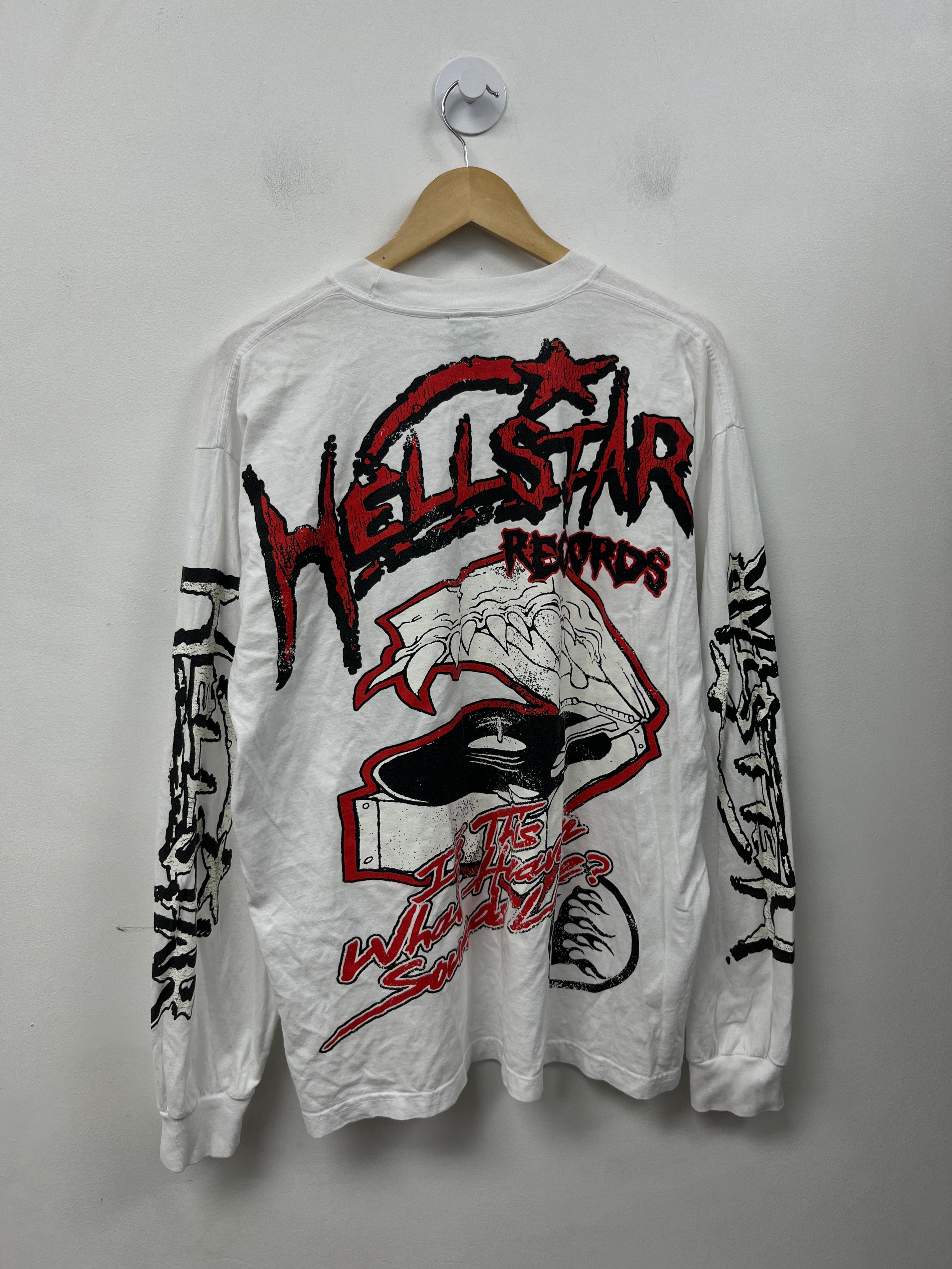 Hellstar White Records Long Sleeve