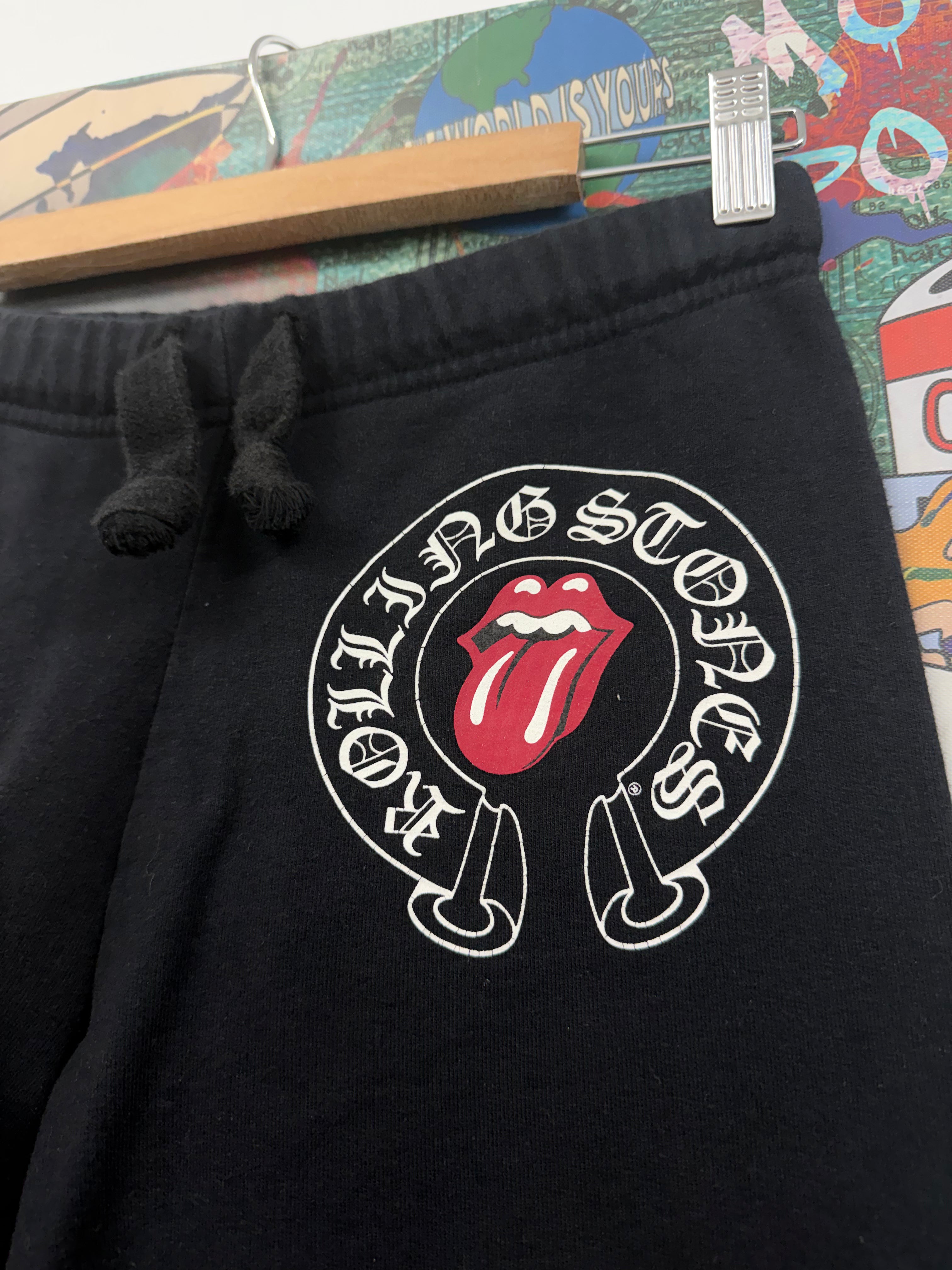 Chrome Hearts Black Rolling Stone Sweatpants