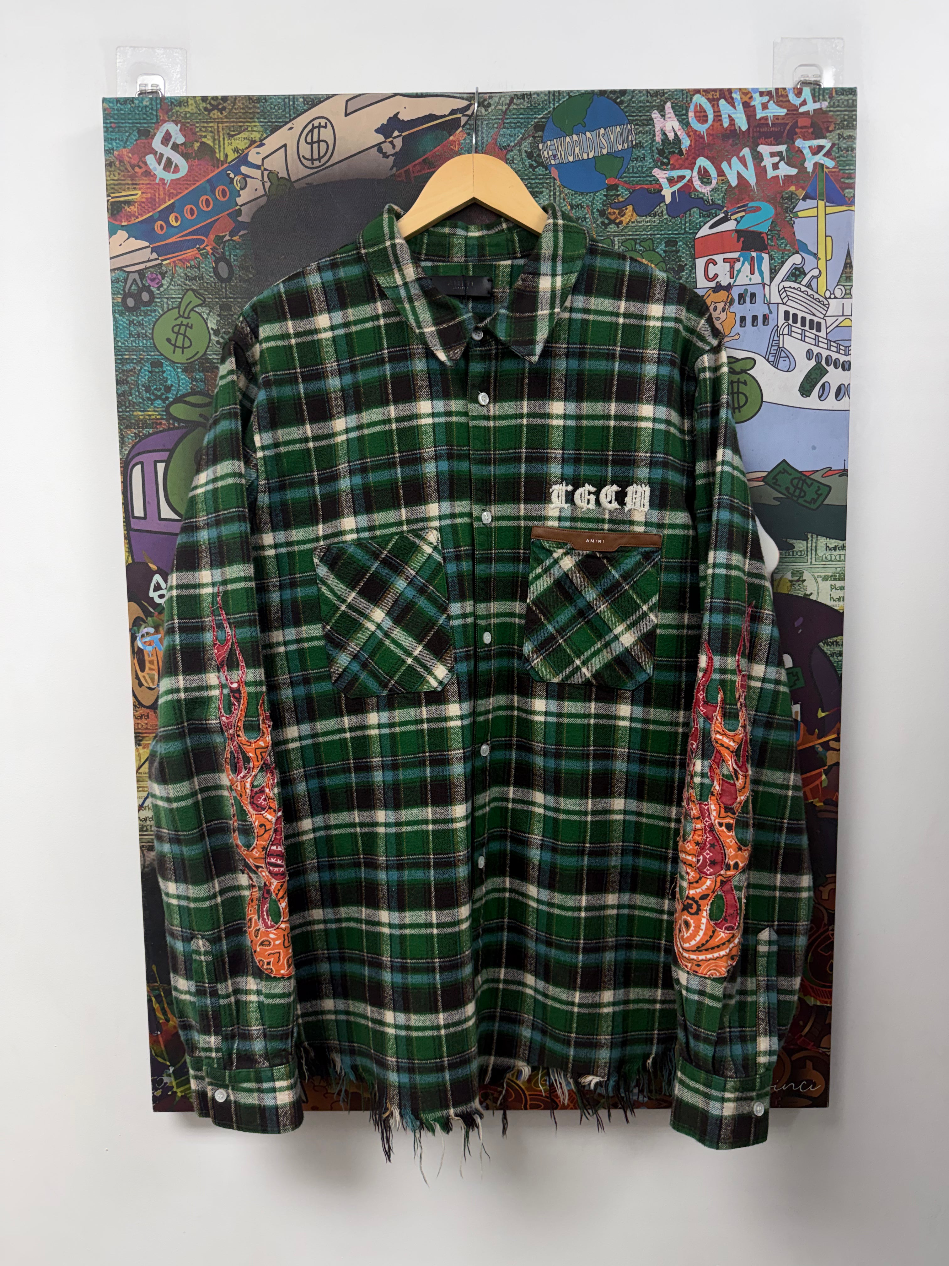 Amiri Green Plaid TGCW Flannel