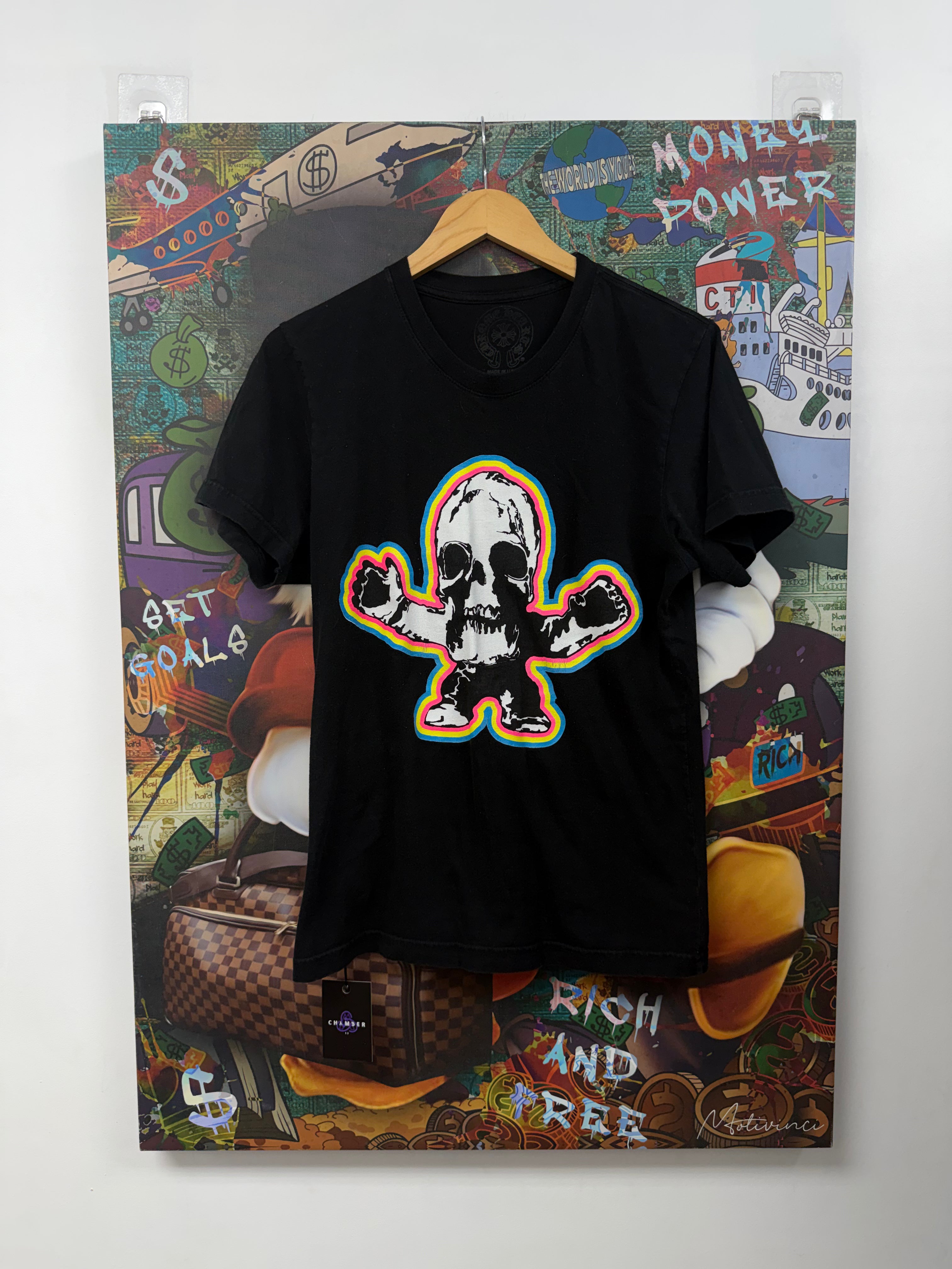 Chrome Hearts Black Foti Multi Color Tee