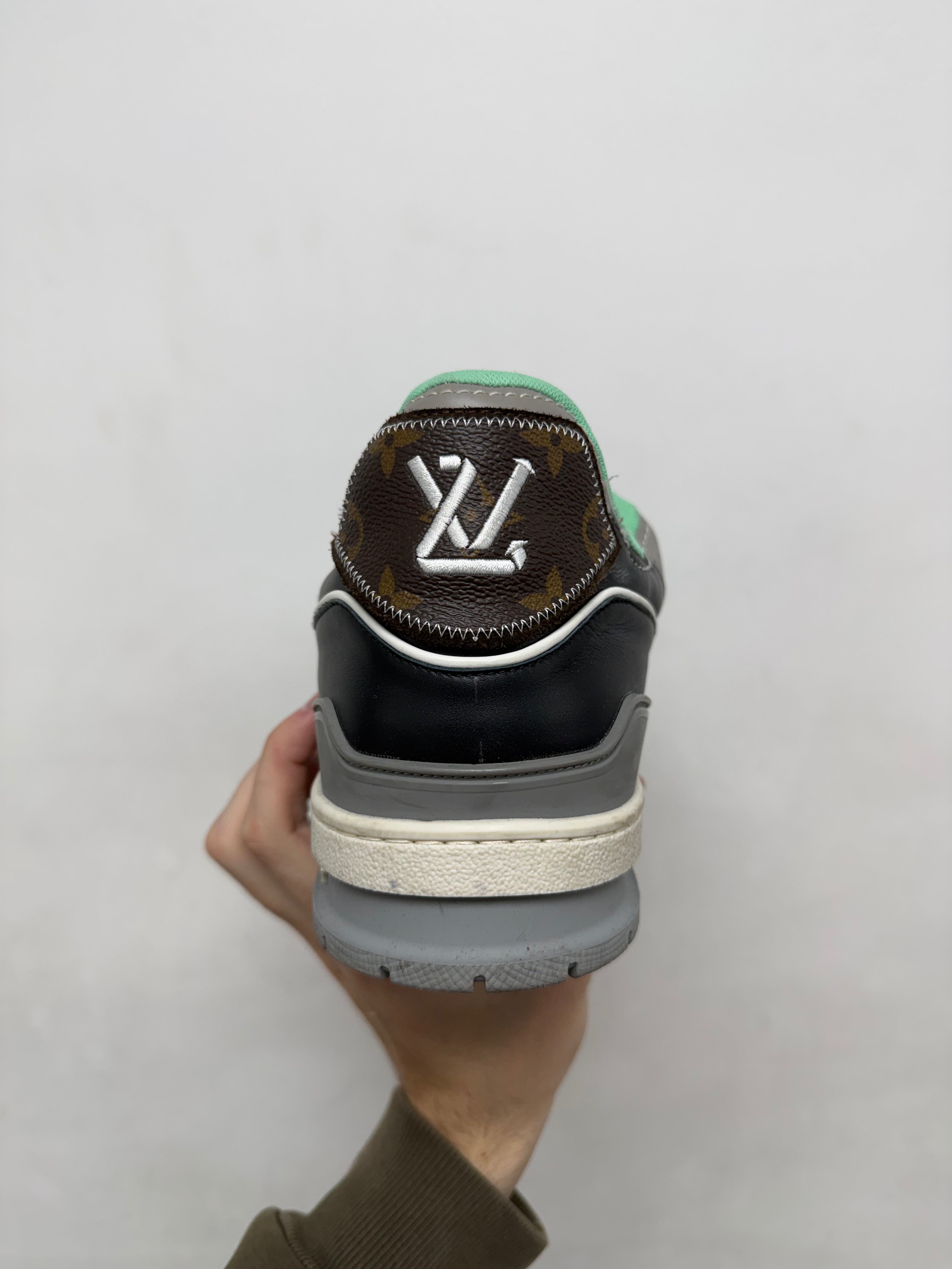 Louis Vuitton Black Virgil Monogram Trainer Sneakers