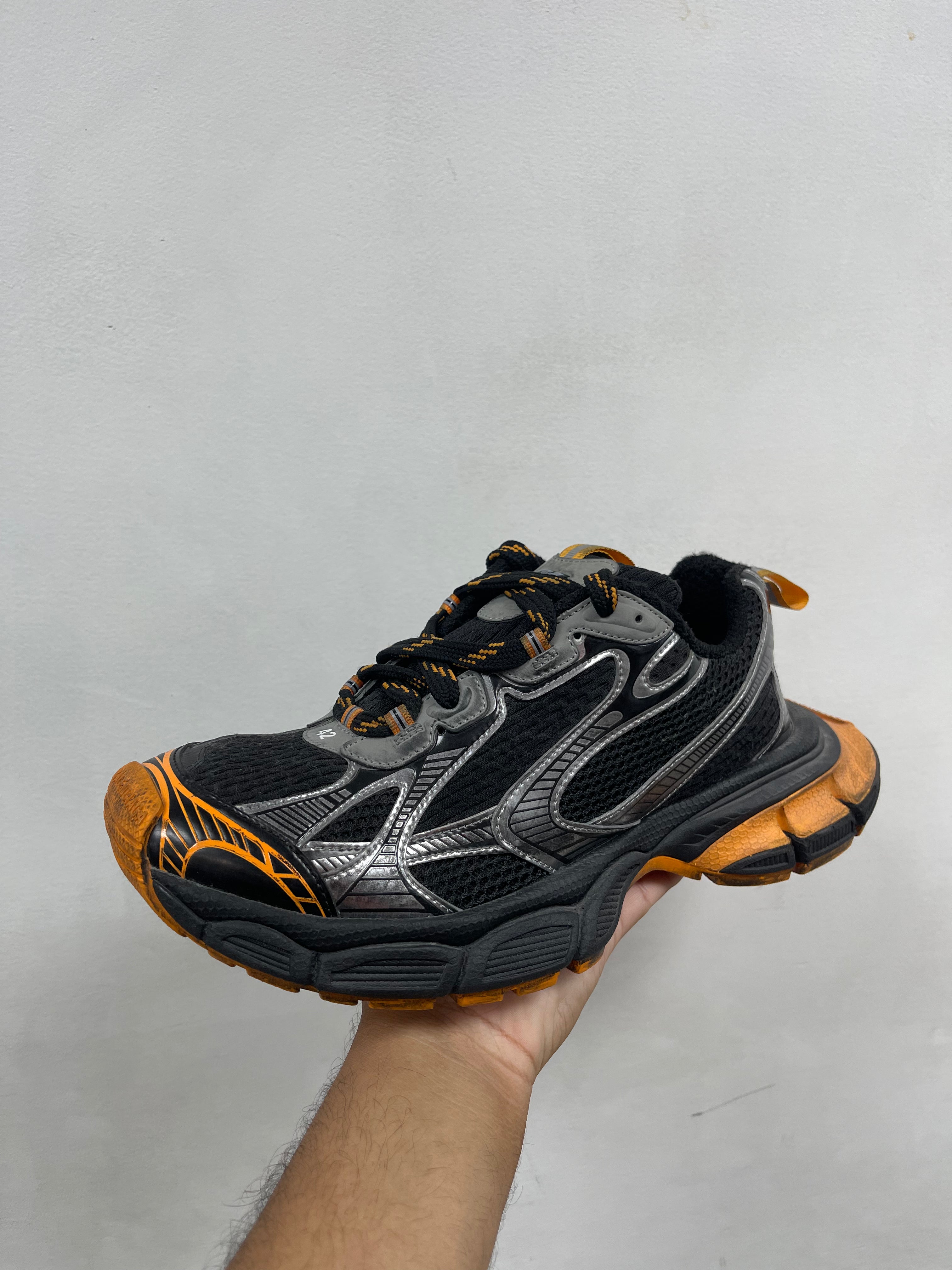 Balenciaga 3XL Black Orange Sneakers