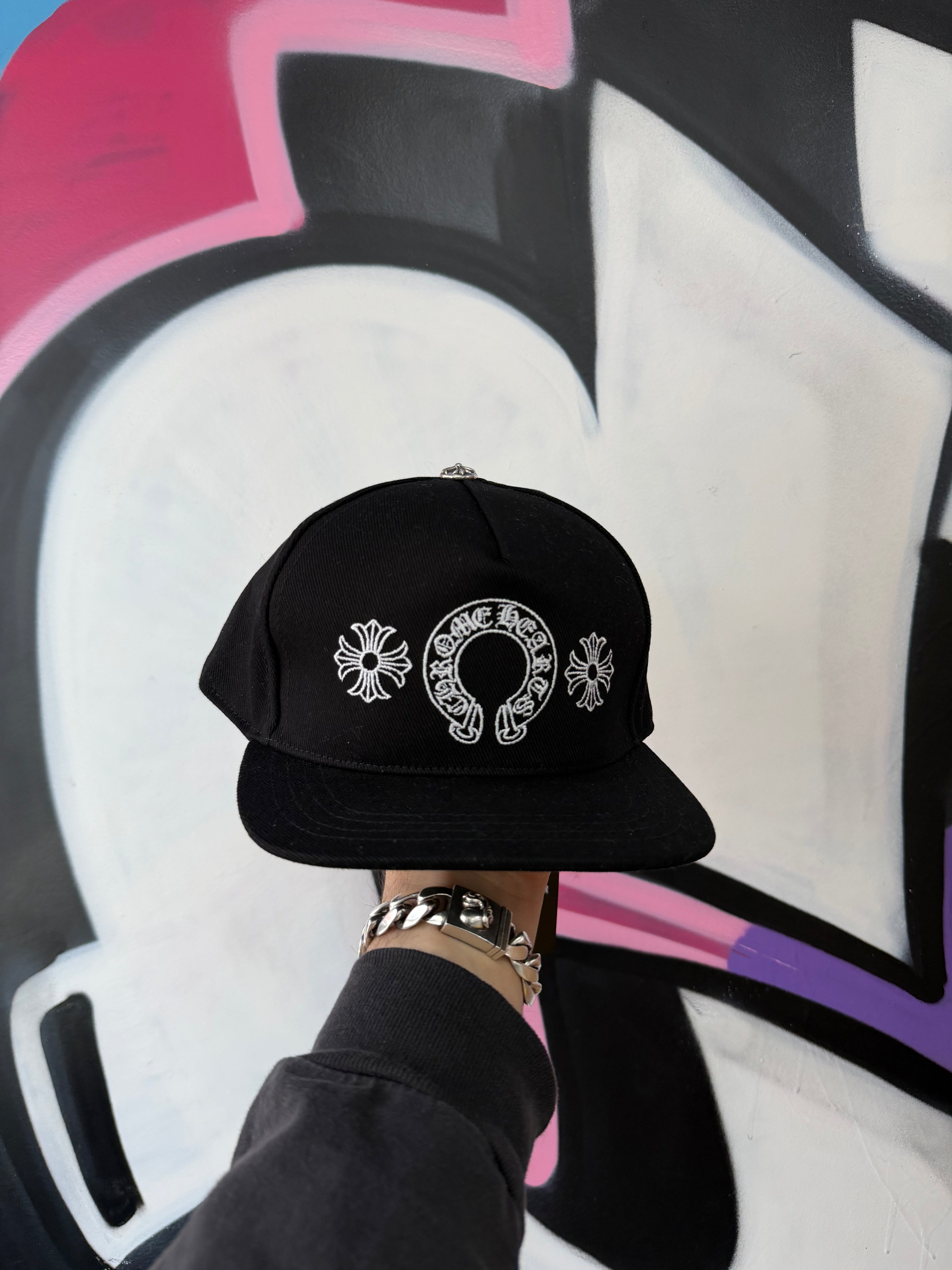 Chrome Hearts Horseshoe Denim Baseball Hat Hat