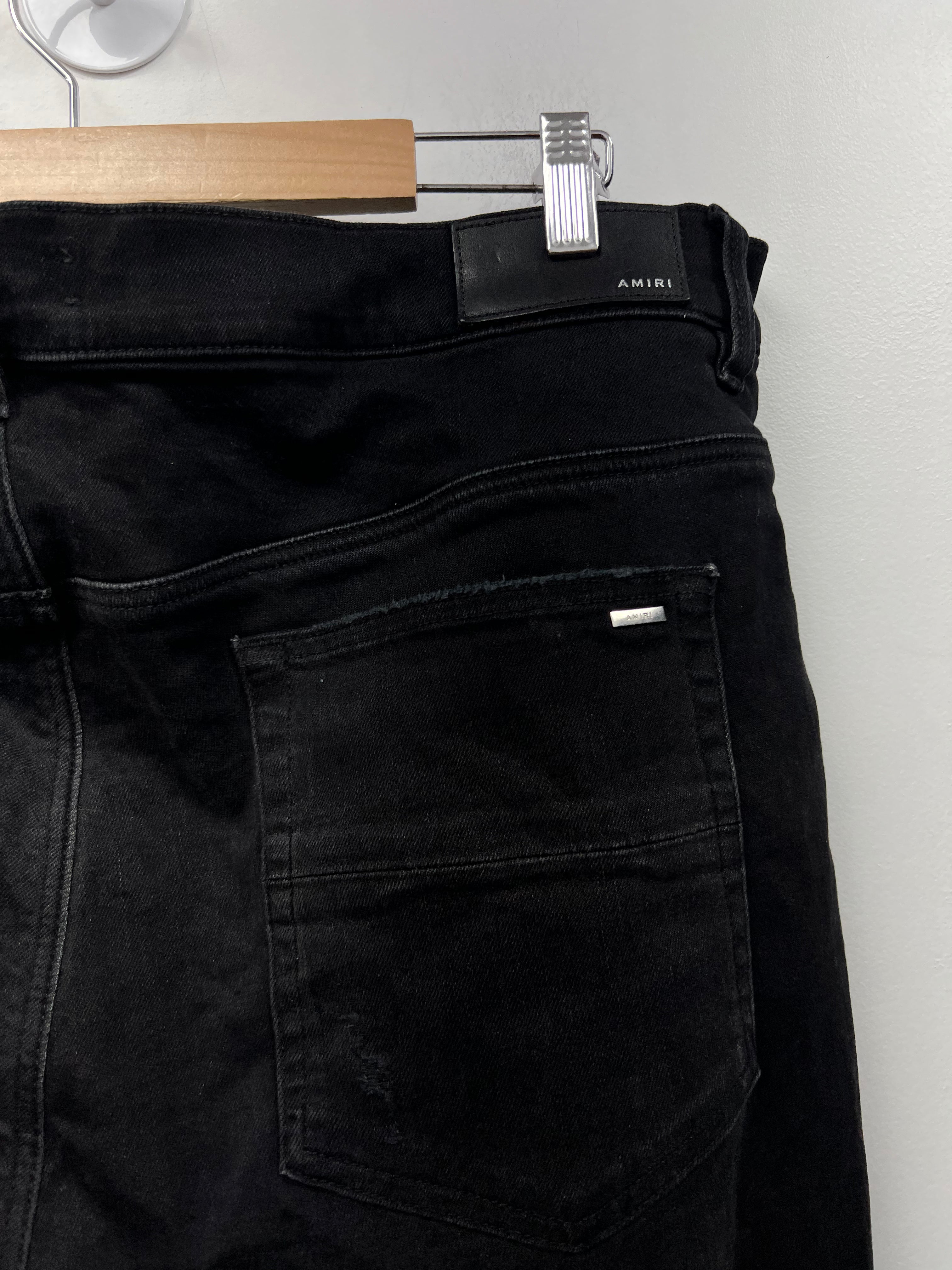 Amiri Black Wash MA Quad Thrasher Jeans