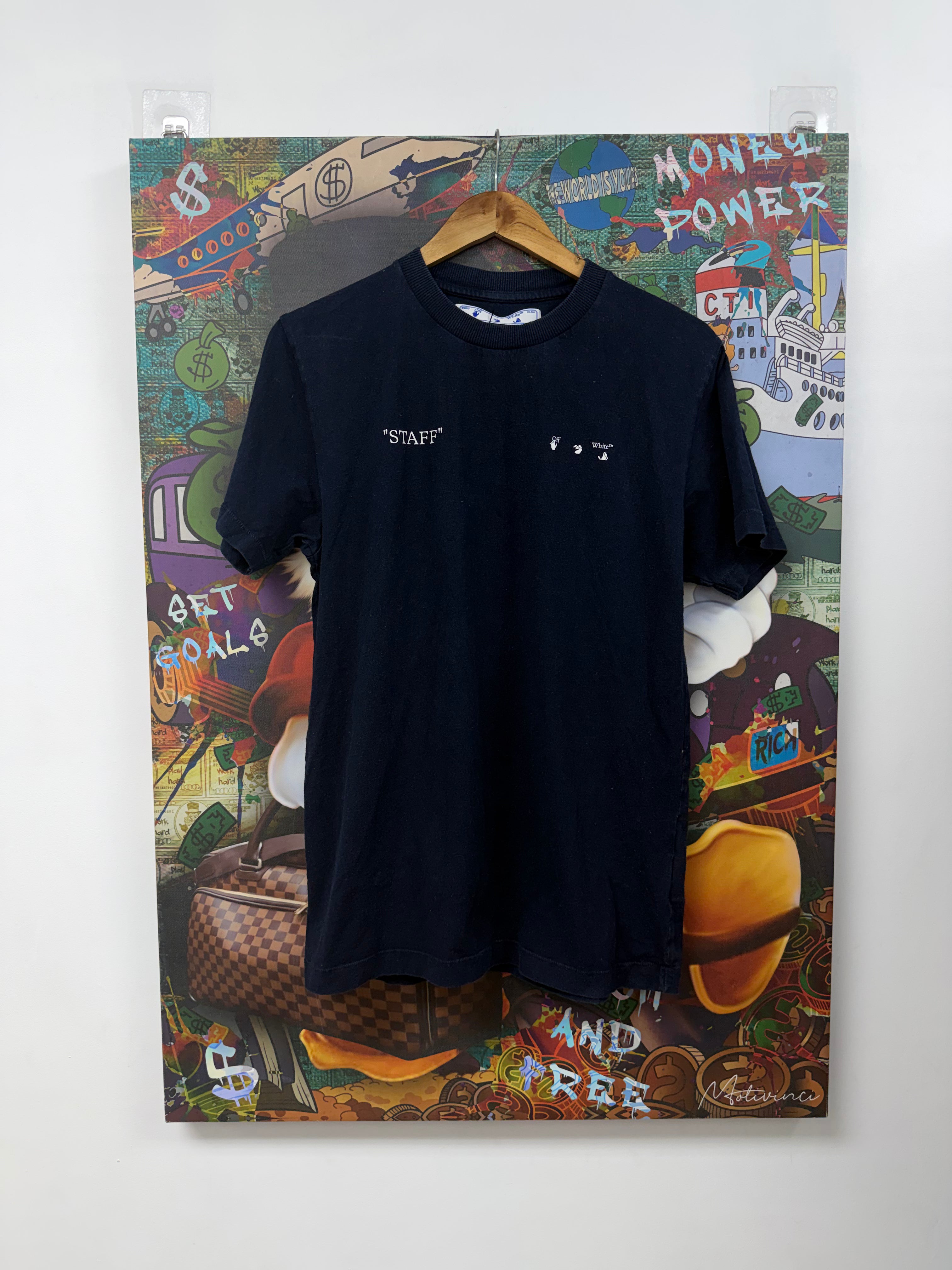 Off White Navy Staff Tee