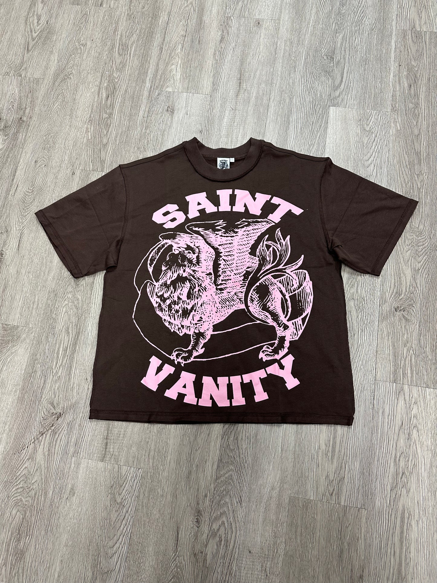 Saint Vanity Griffin Tee Brown Pink