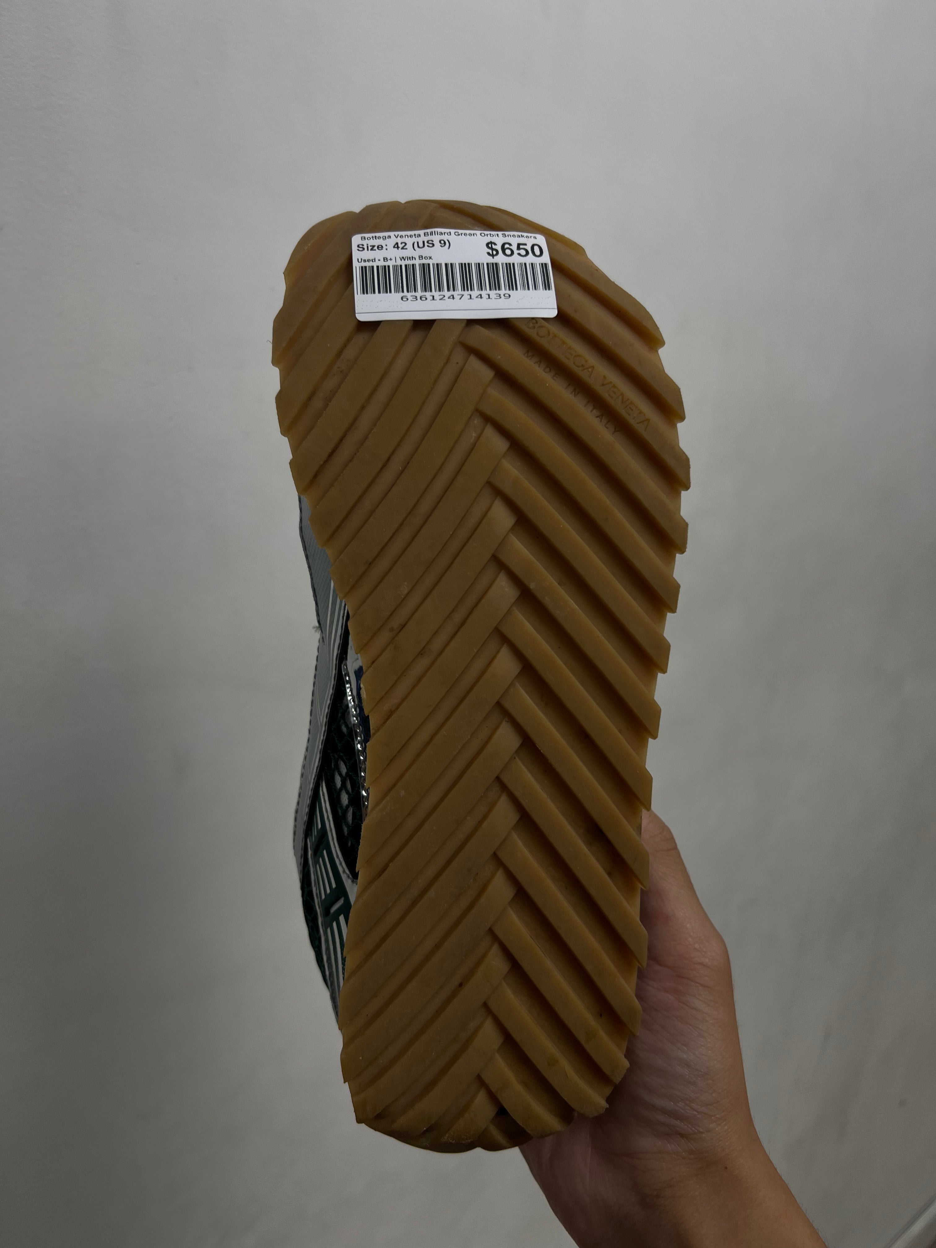 Bottega Veneta Billiard Green Orbit Sneakers