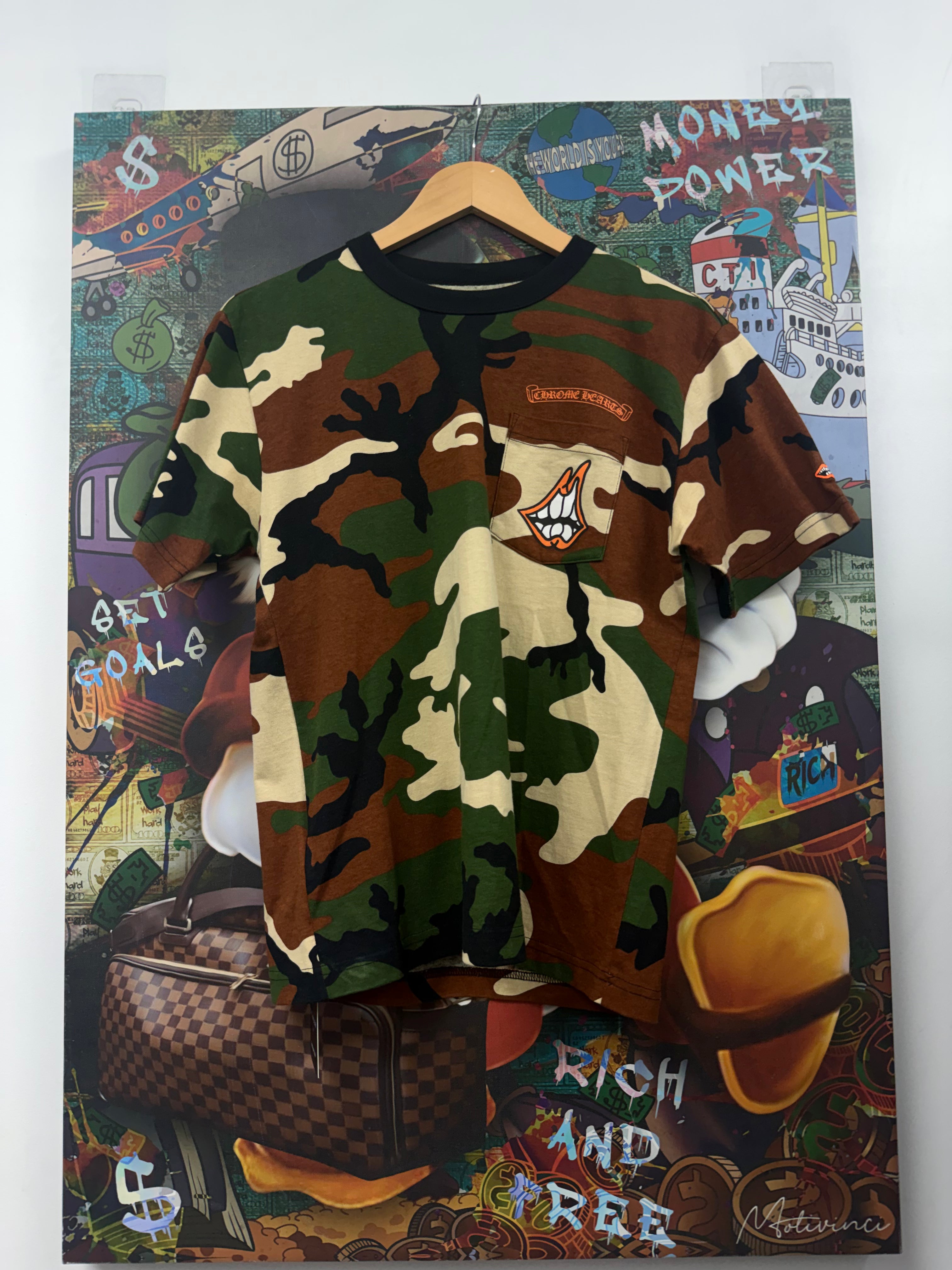 Chrome Hearts Matty Boy Camo Caution Tee