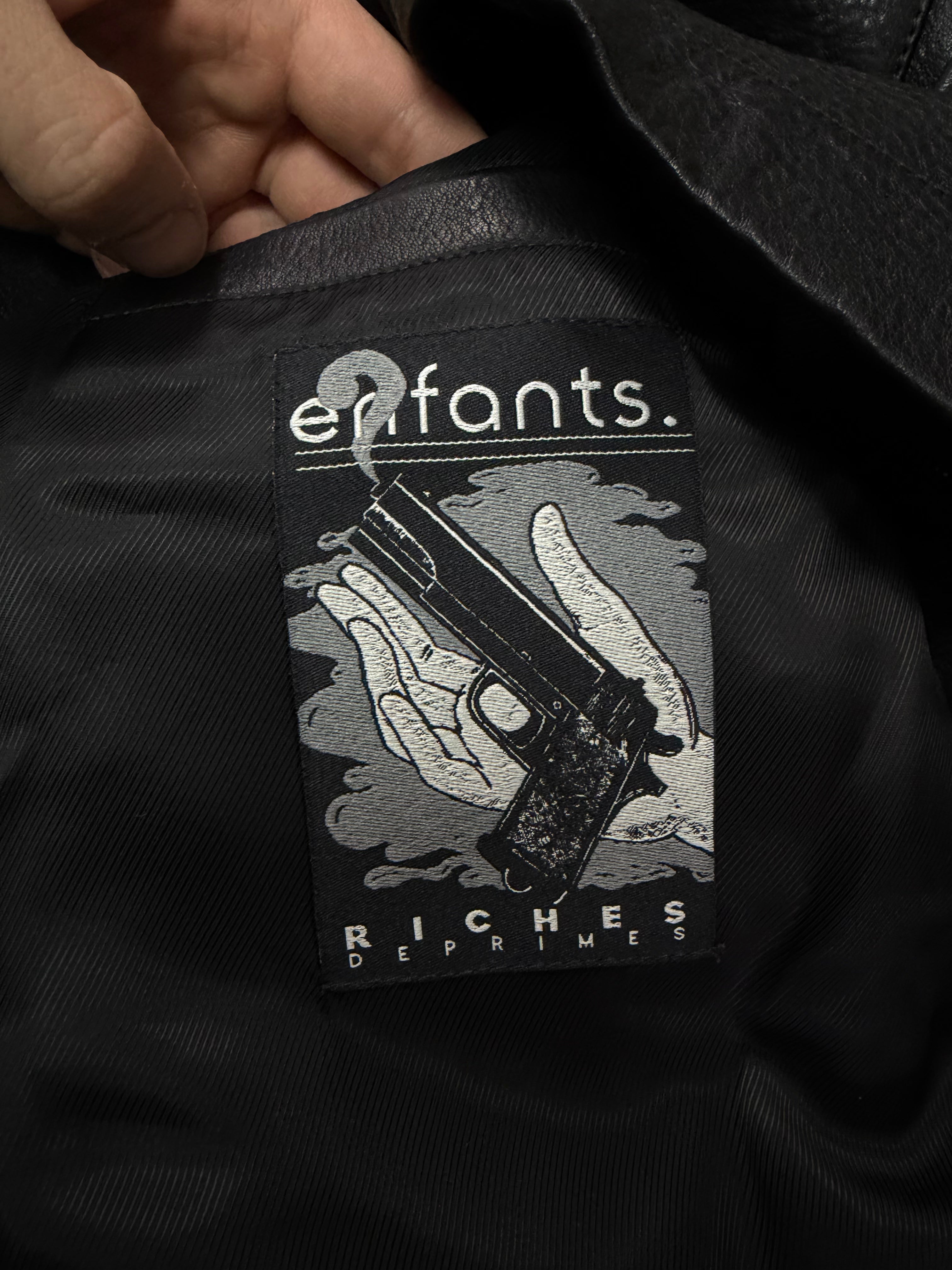 ENFANTS RICHES DÉPRIMÉS Leather Principe De L’Amour Jacket