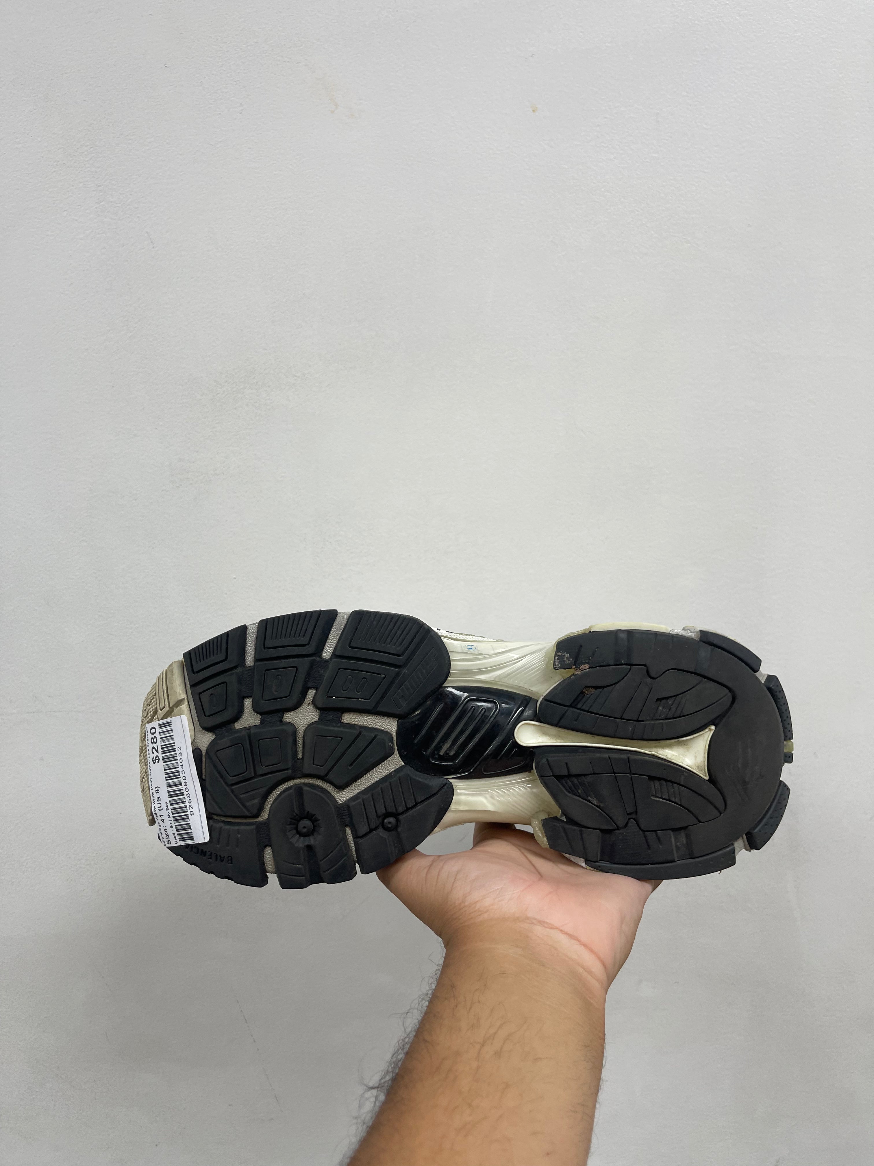 Balenciaga Yellow White Mesh Runner Low Sneakers