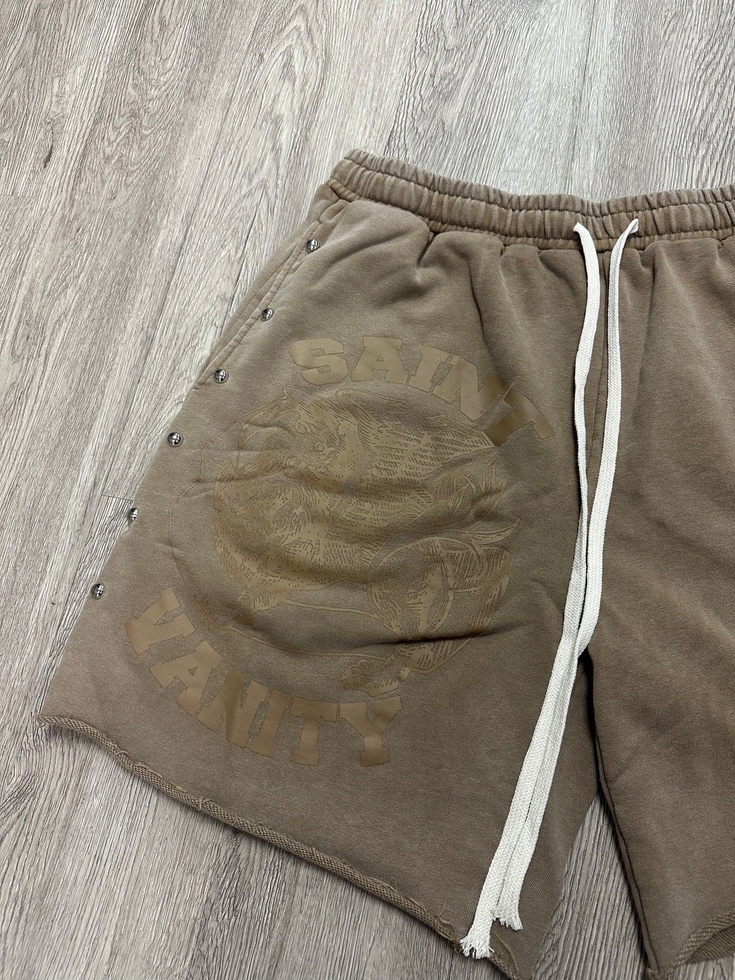 Saint Vanity Terry Cloth Wheat Shorts (S-XXL) New