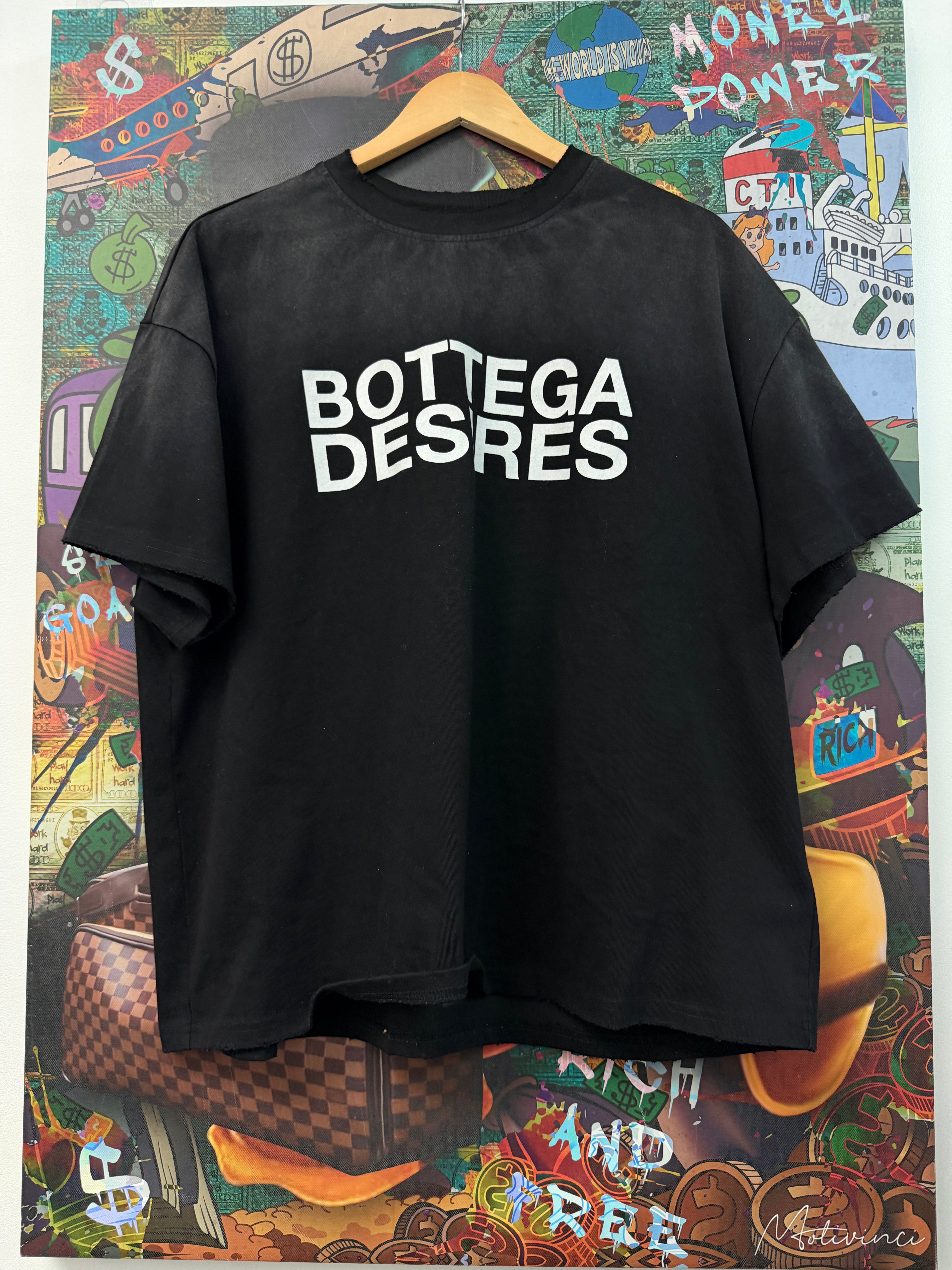Bottega Desires Black Souvenir Tee