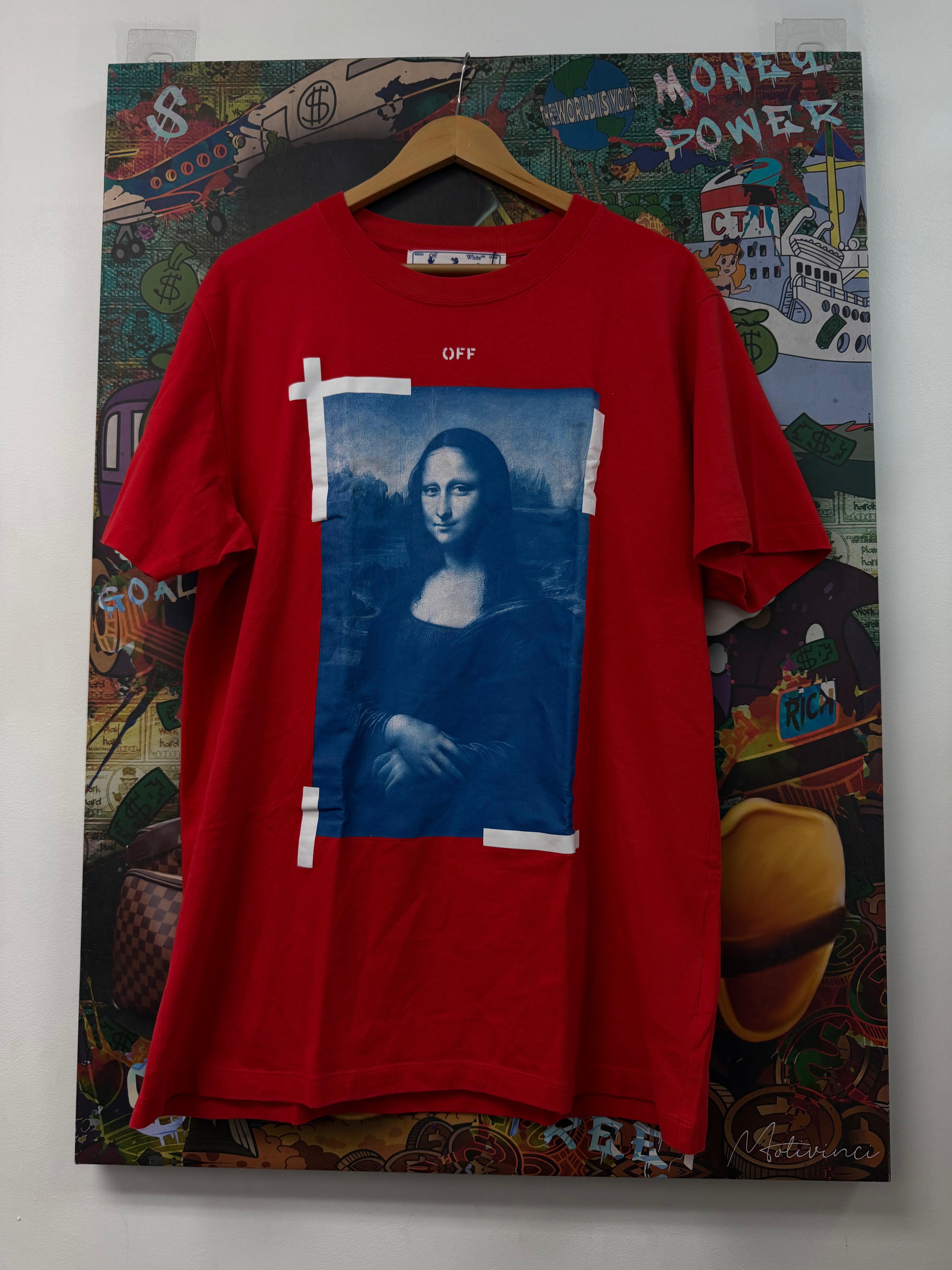 Off-White Red Mona Lisa Tee