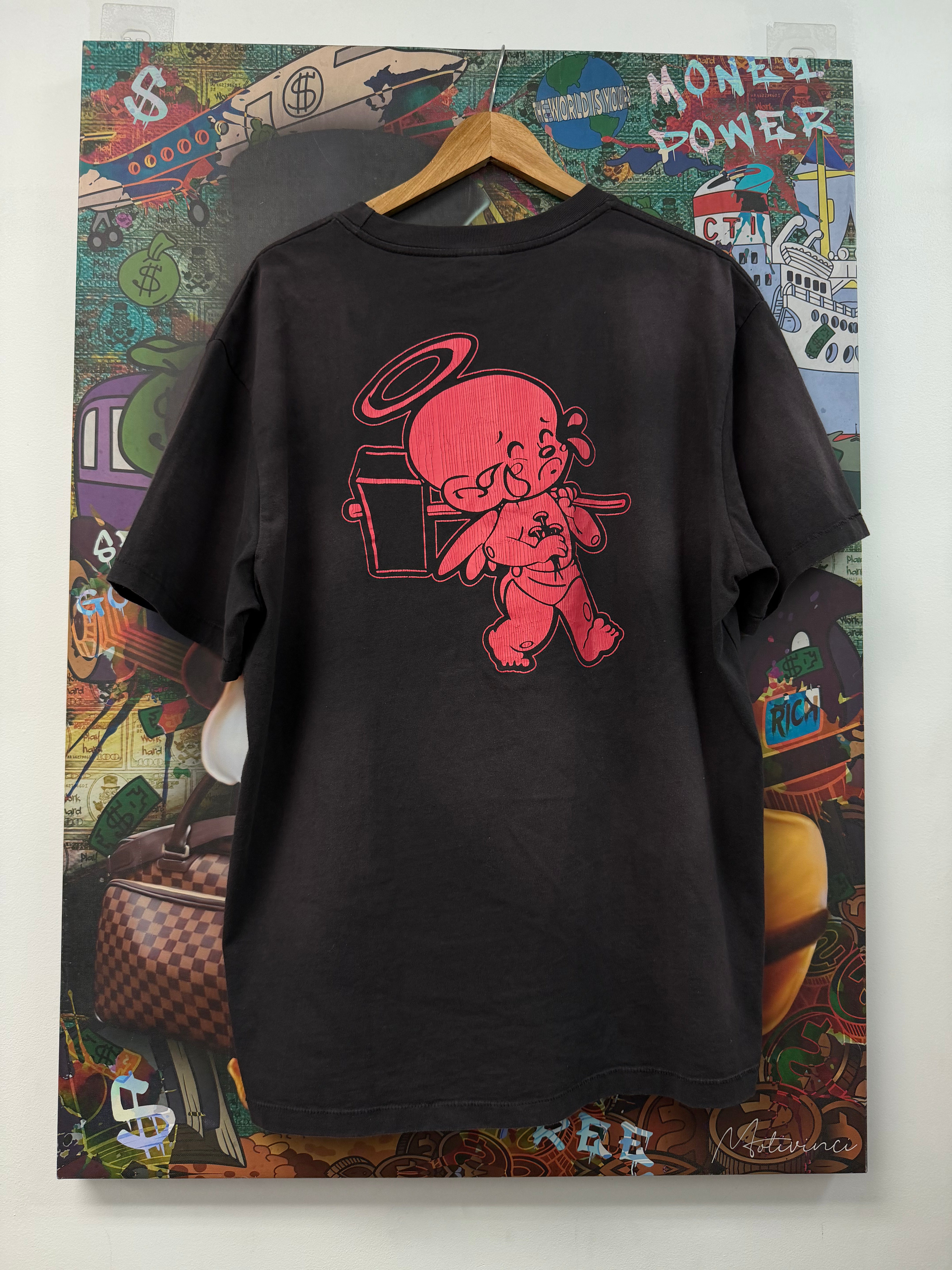 Saint Michael Denim Tears Cherub Tee